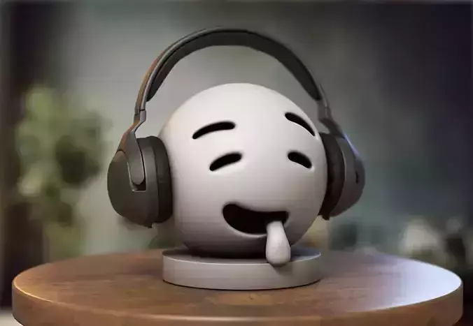 Emoji Drooling Face Emoji Headphone Stand