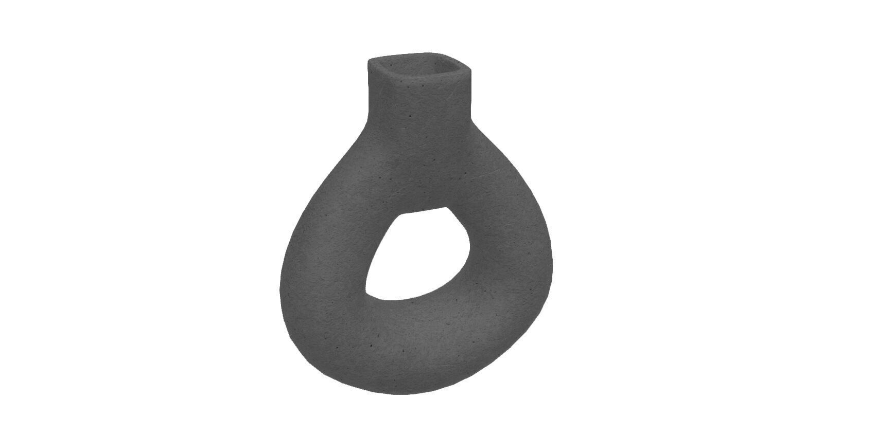 Concrete Vase Set 3D model_3