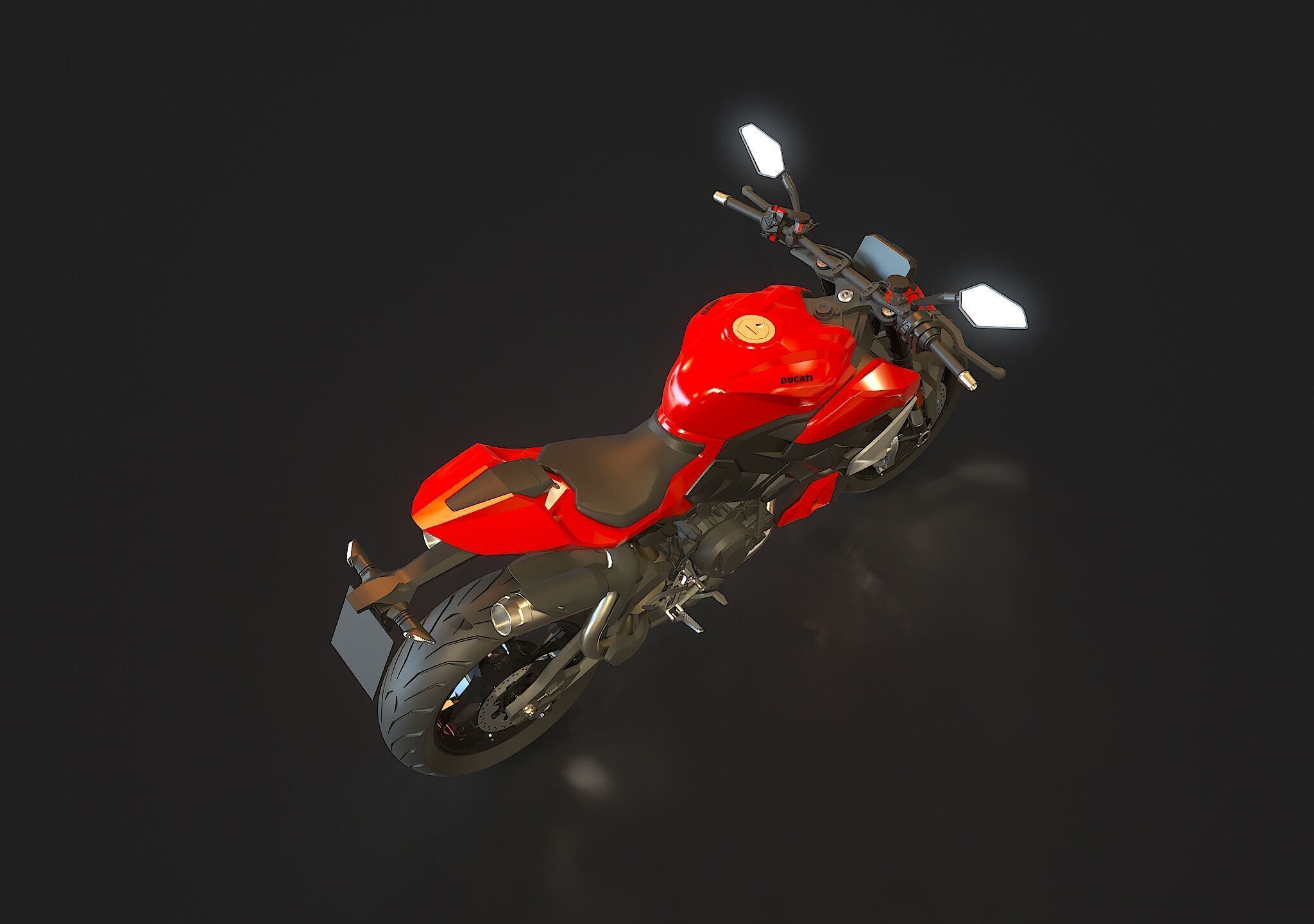 Base model Ducati Streetfighter V2 2025 3D model_4