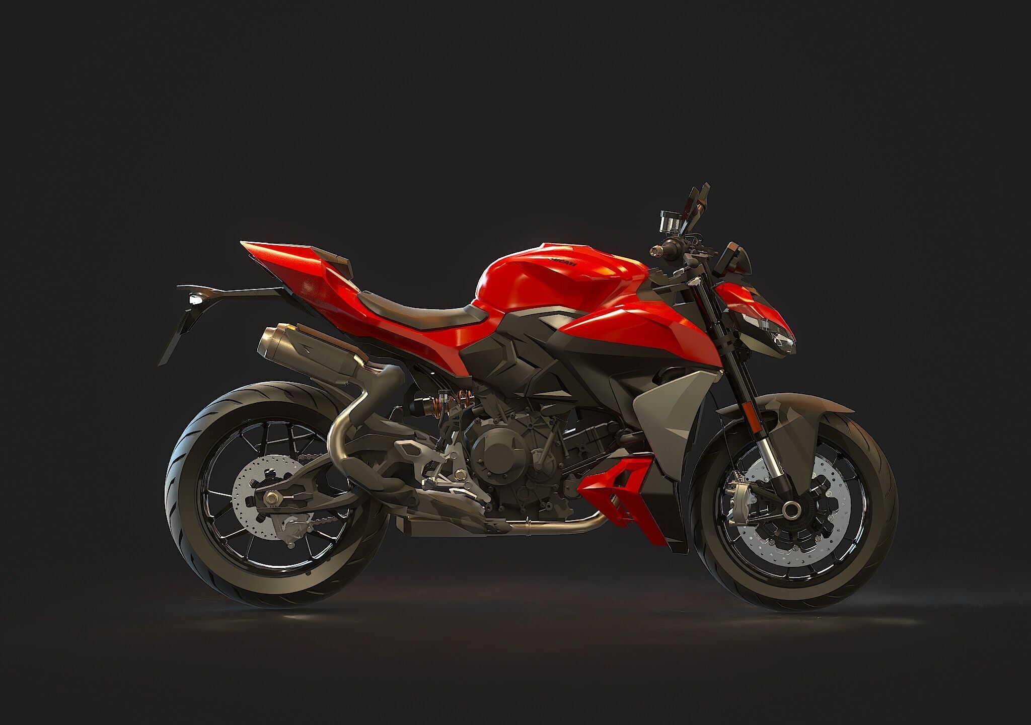 Base model Ducati Streetfighter V2 2025 3D model_5