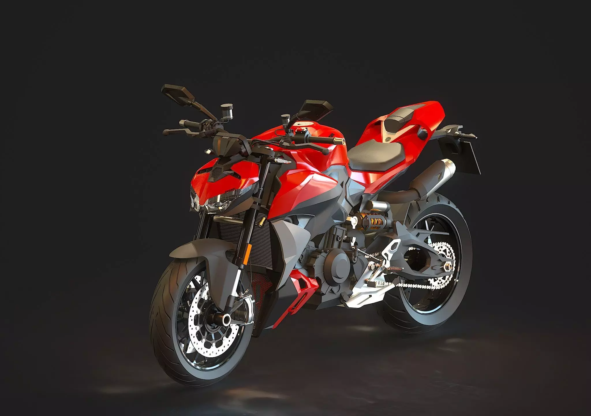 Base model Ducati Streetfighter V2 2025 3D model_0