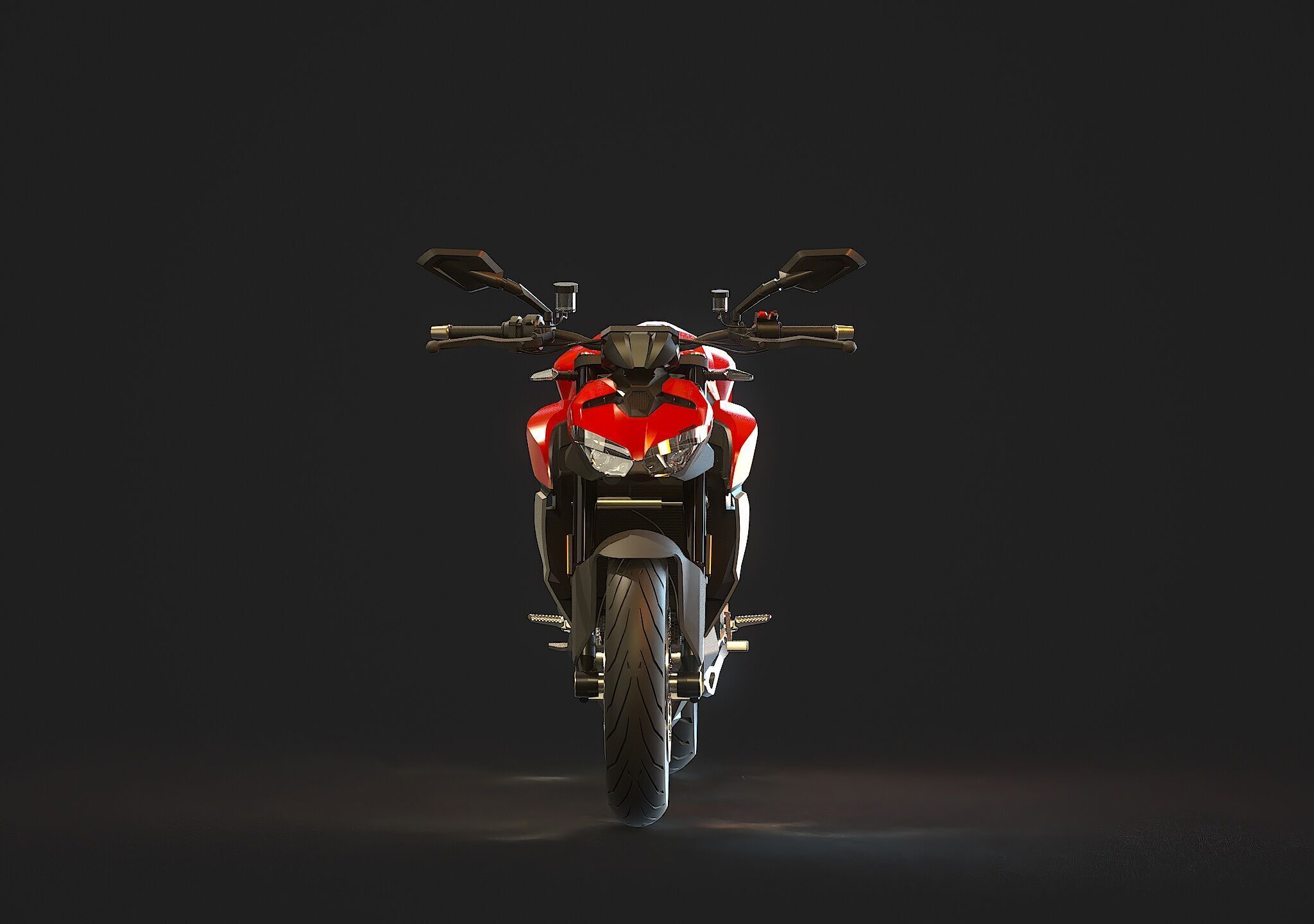 Base model Ducati Streetfighter V2 2025 3D model_6