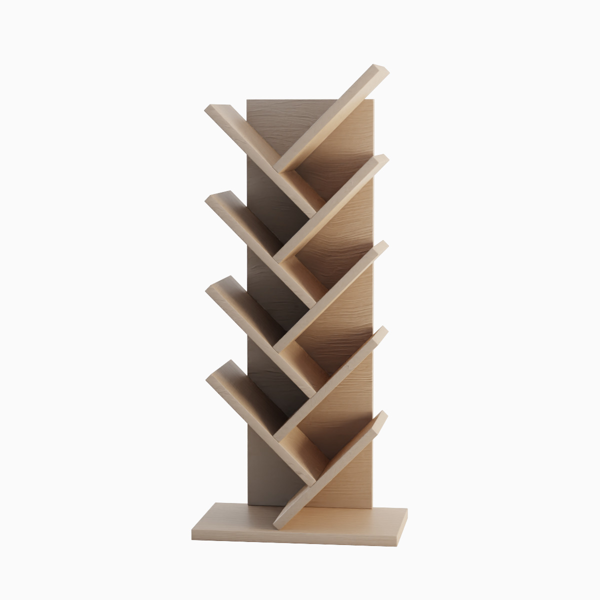 Medium Bookshelf Set Low-poly 3D model_7