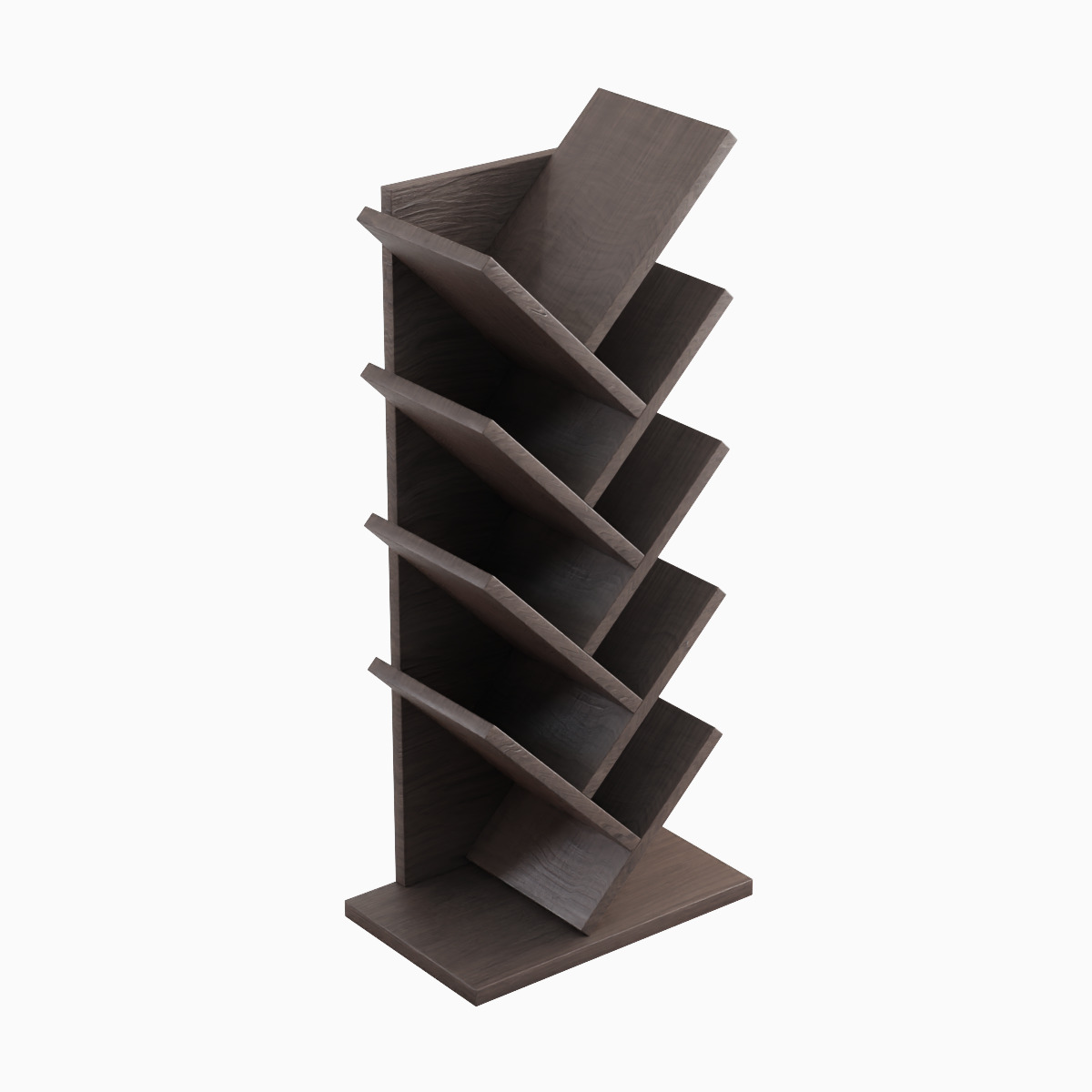 Medium Bookshelf Set Low-poly 3D model_17