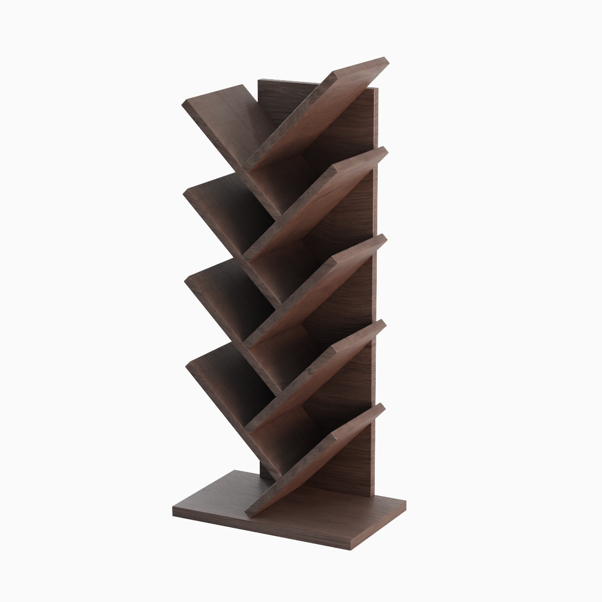 Medium Bookshelf Set Low-poly 3D model_15