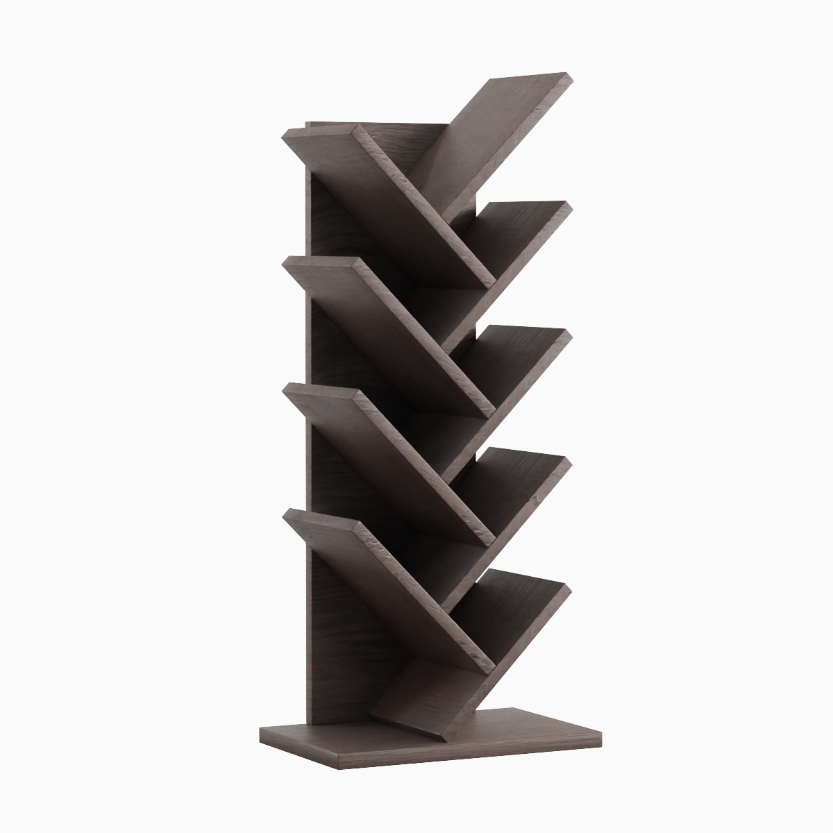 Medium Bookshelf Set Low-poly 3D model_14