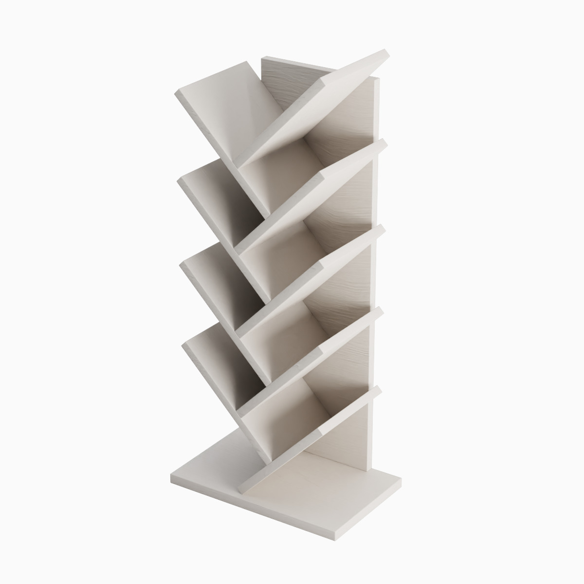 Medium Bookshelf Set Low-poly 3D model_6