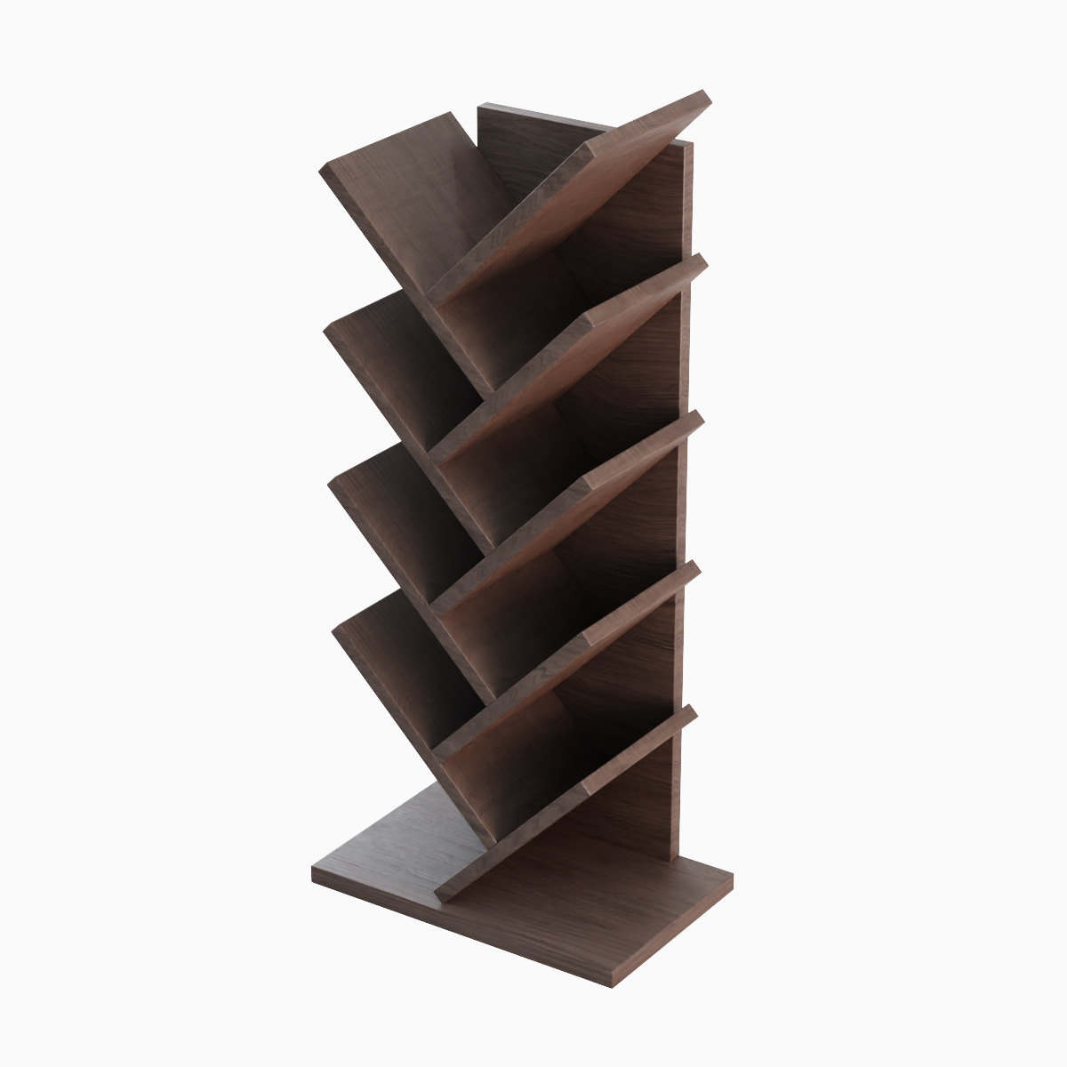 Medium Bookshelf Set Low-poly 3D model_18