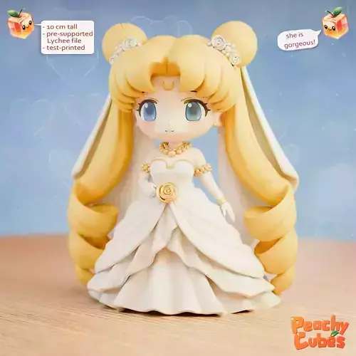 Chibi Sailor Moon 3D print model Chibi Sailor Moon 3D print model
