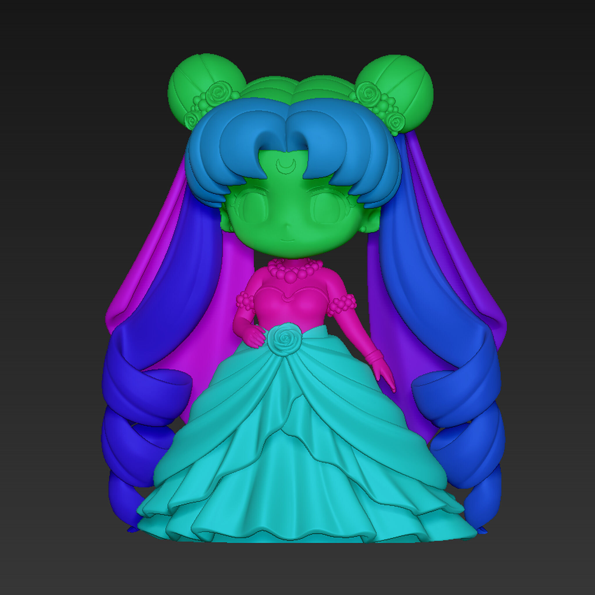 Chibi Sailor Moon 3D print model_2