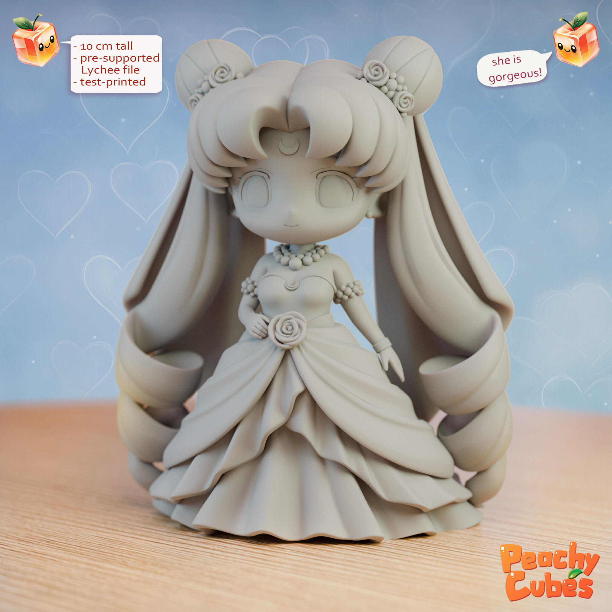 Chibi Sailor Moon 3D print model_1