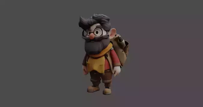 Cartoon Adventurer - Stylized 3D Character Model  