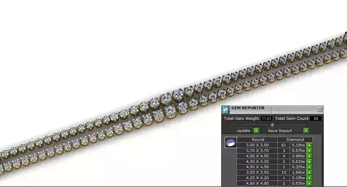 2Lines Diamond Bracelet