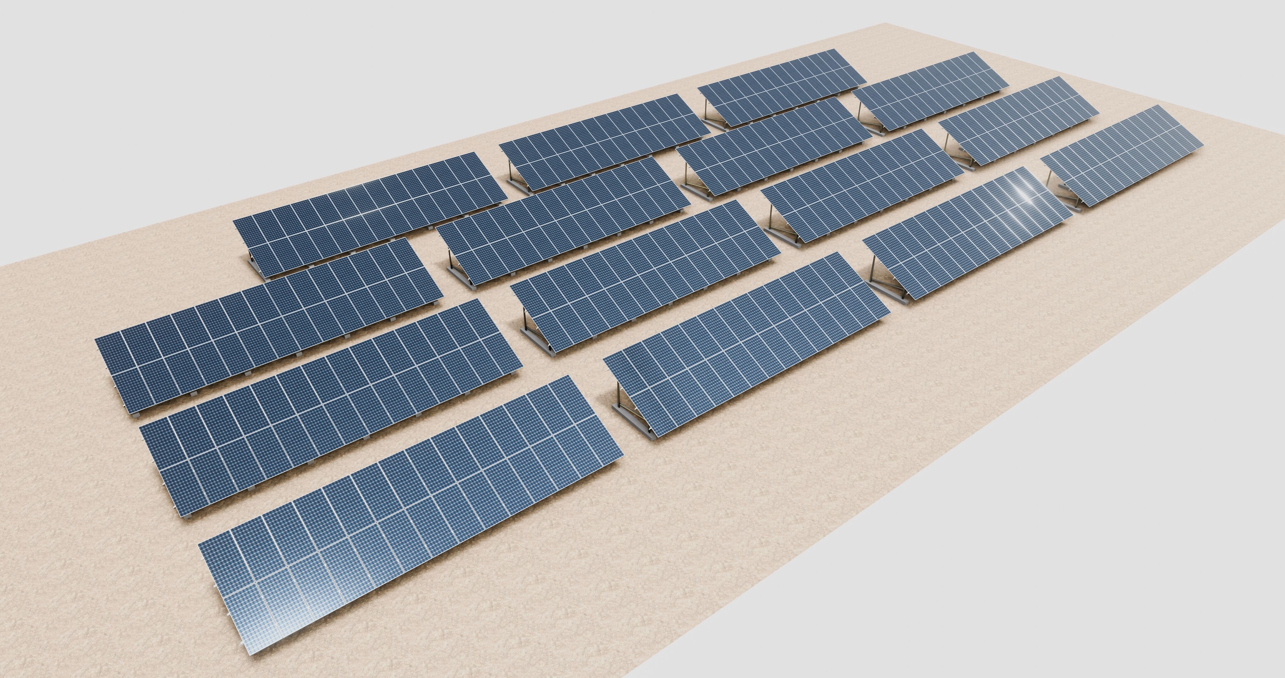 Solar Energy Irrigation Systems-No Bolt 3D model_49