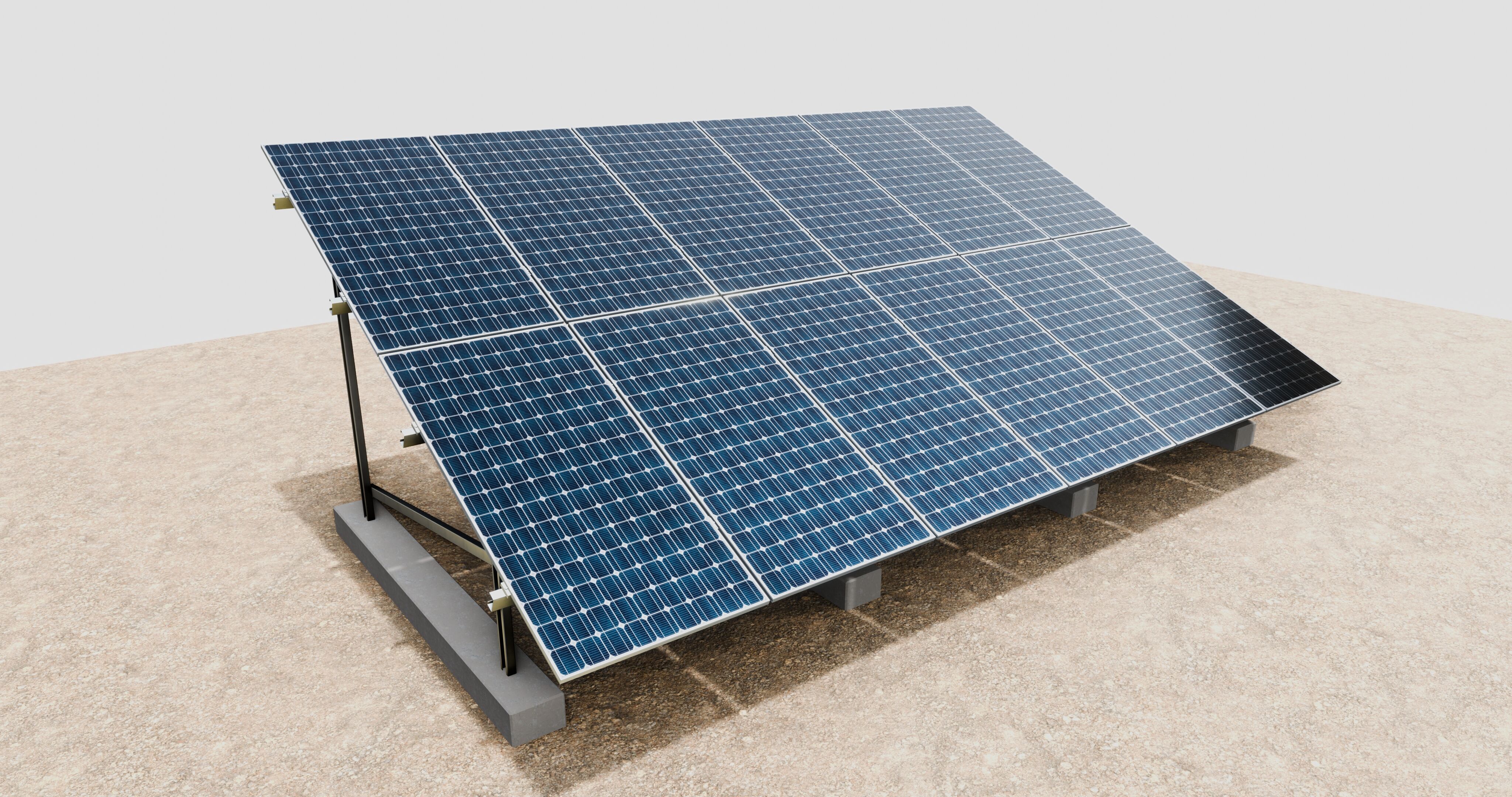 Solar Energy Irrigation Systems-No Bolt 3D model_55