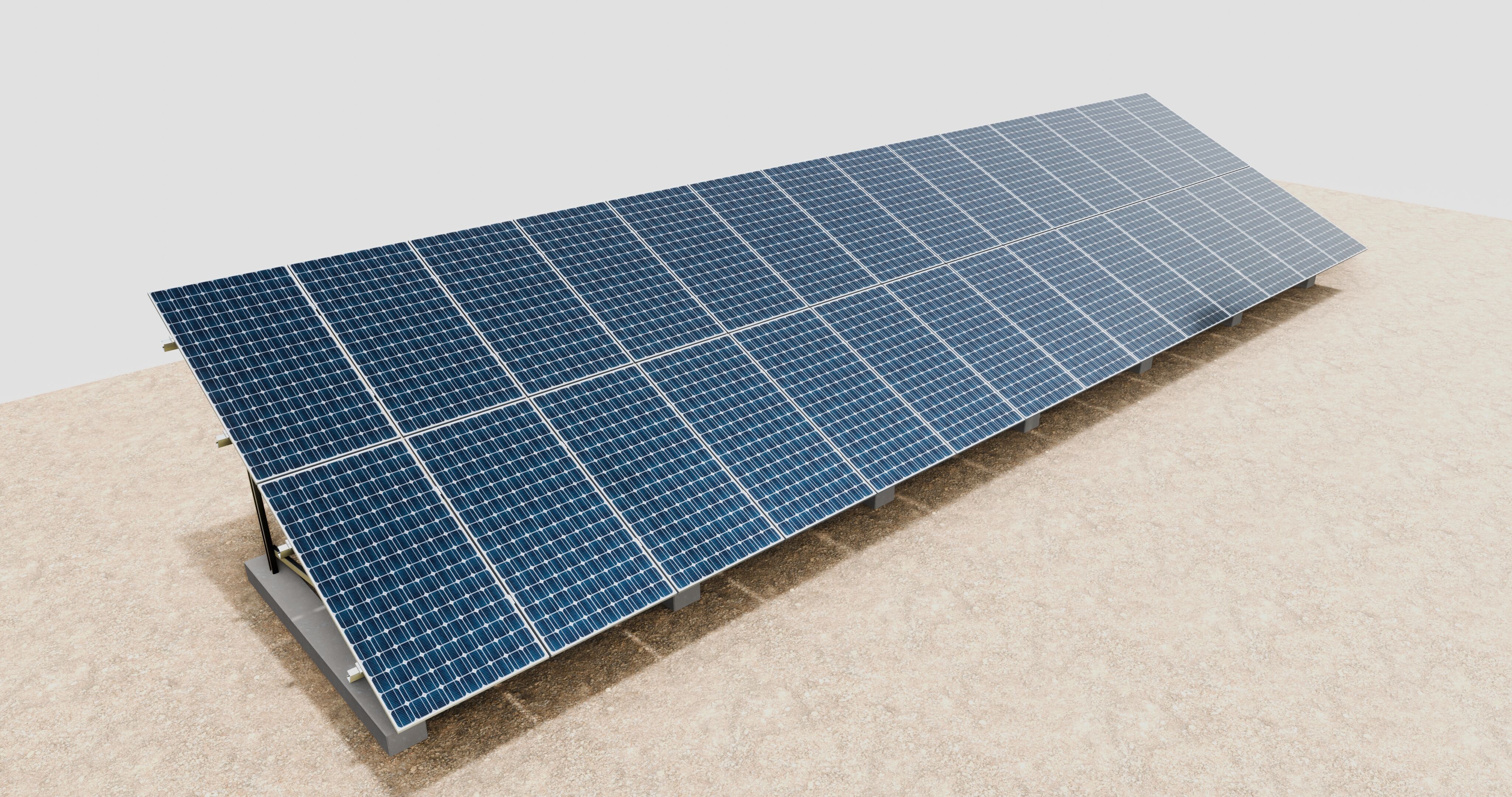 Solar Energy Irrigation Systems-No Bolt 3D model_42