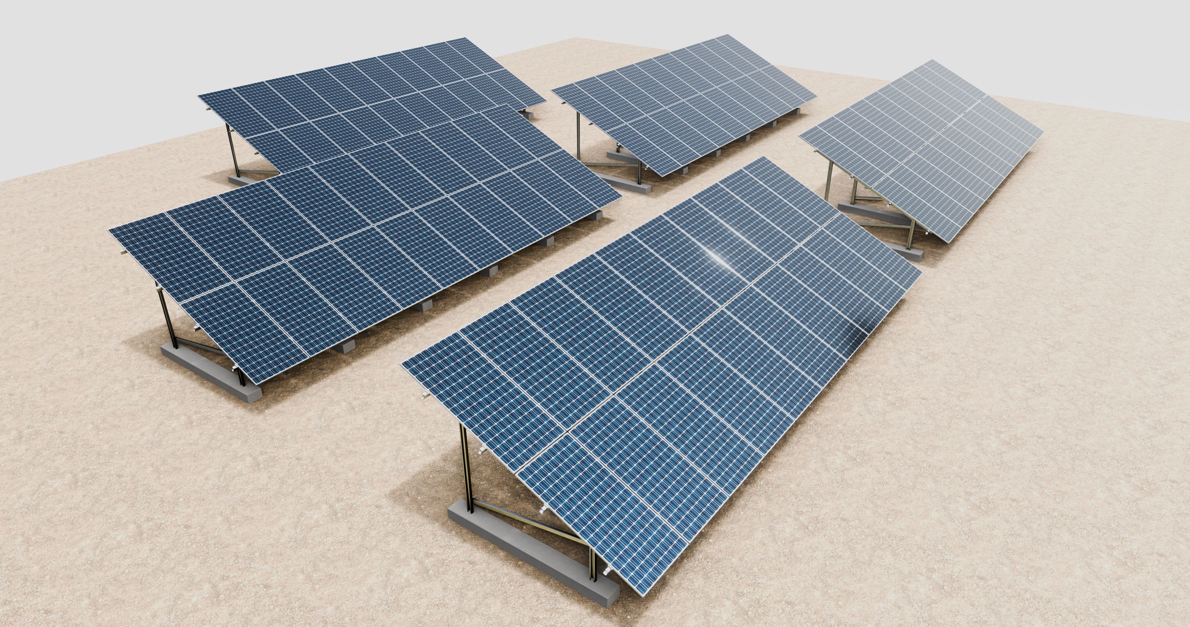 Solar Energy Irrigation Systems-No Bolt 3D model_62