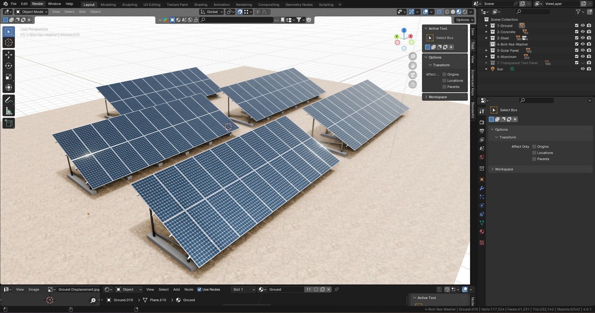 Solar Energy Irrigation Systems-No Bolt 3D model_11