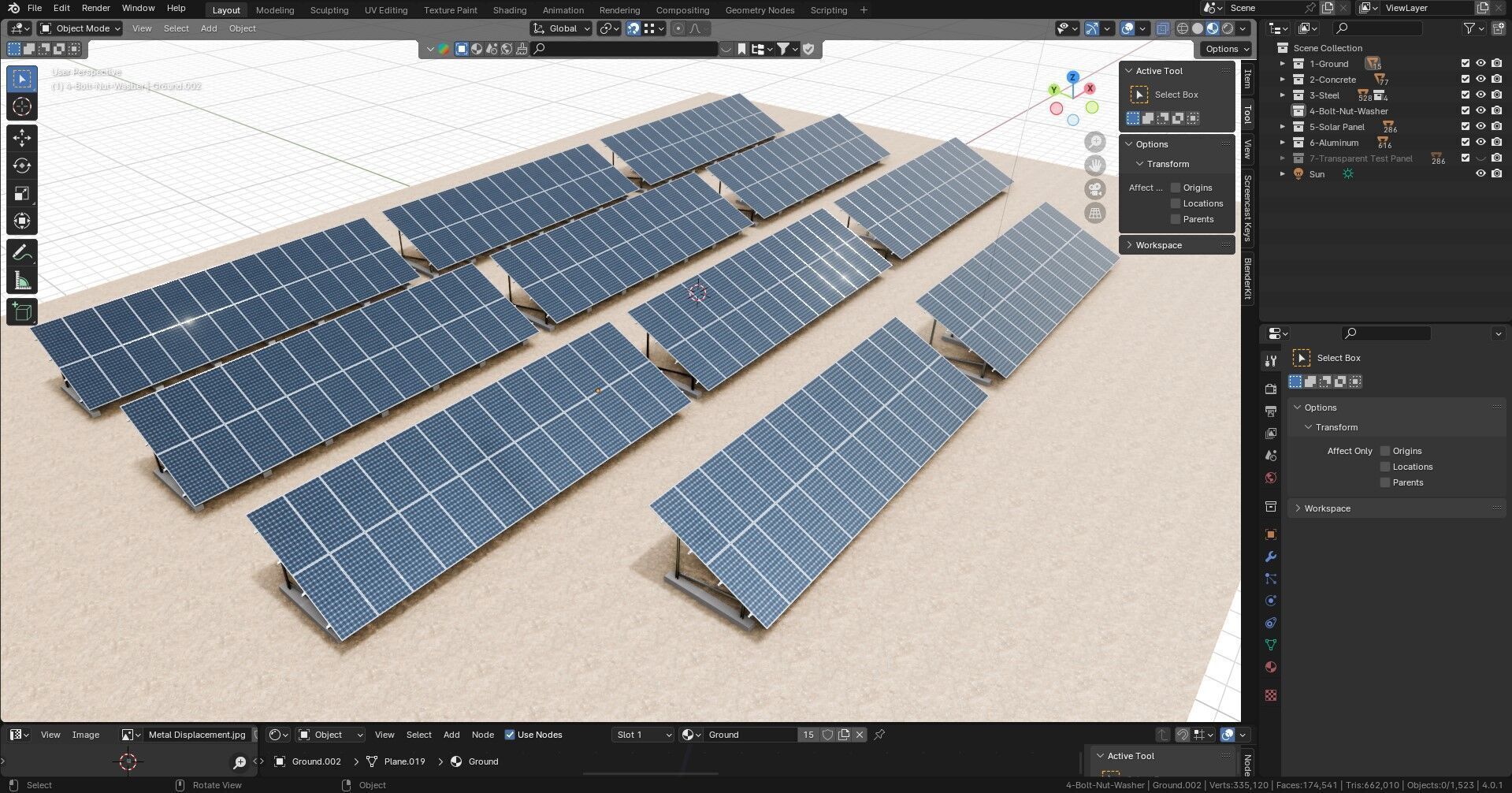 Solar Energy Irrigation Systems-No Bolt 3D model_18