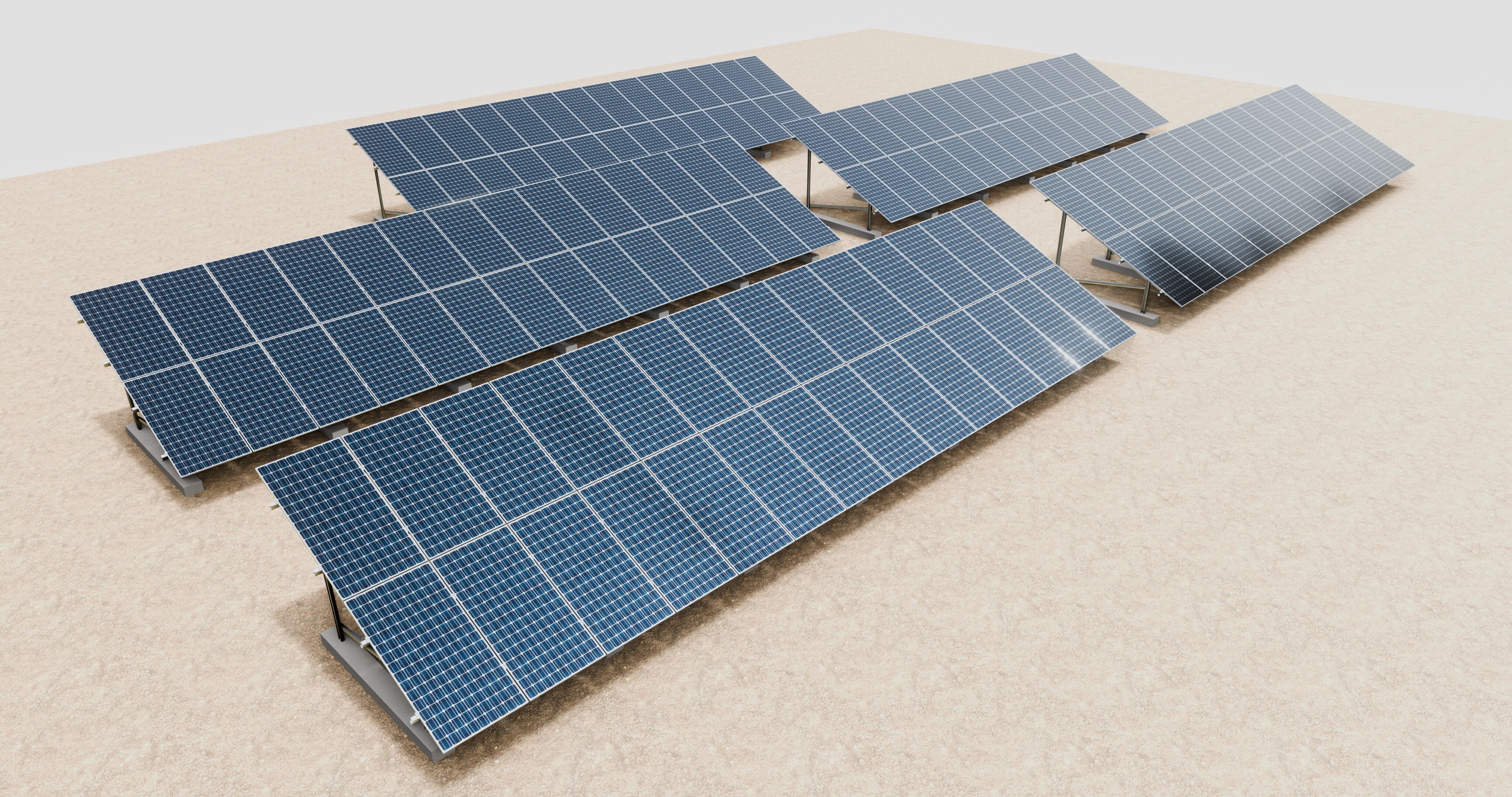 Solar Energy Irrigation Systems-No Bolt 3D model_63