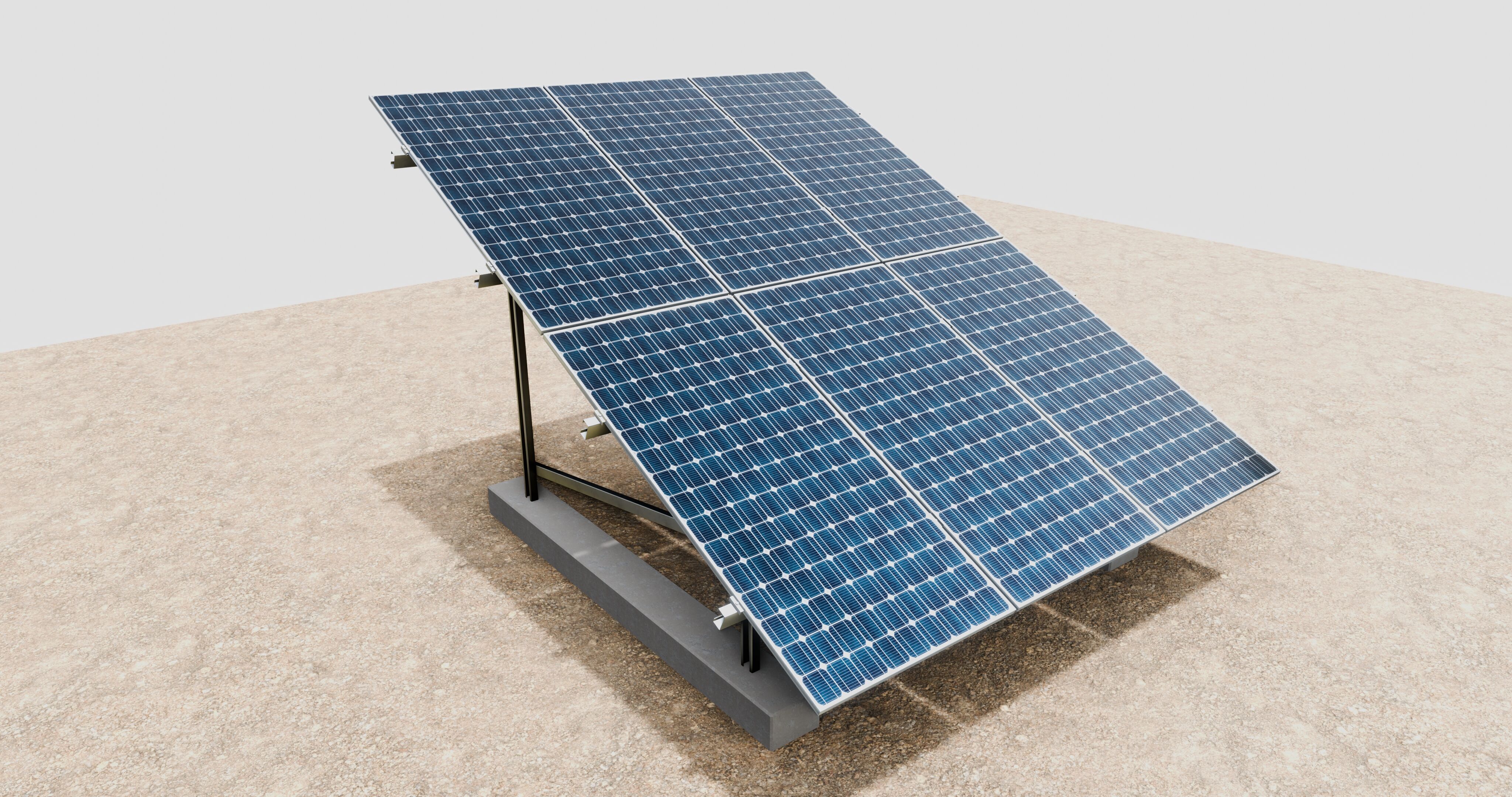 Solar Energy Irrigation Systems-No Bolt 3D model_56