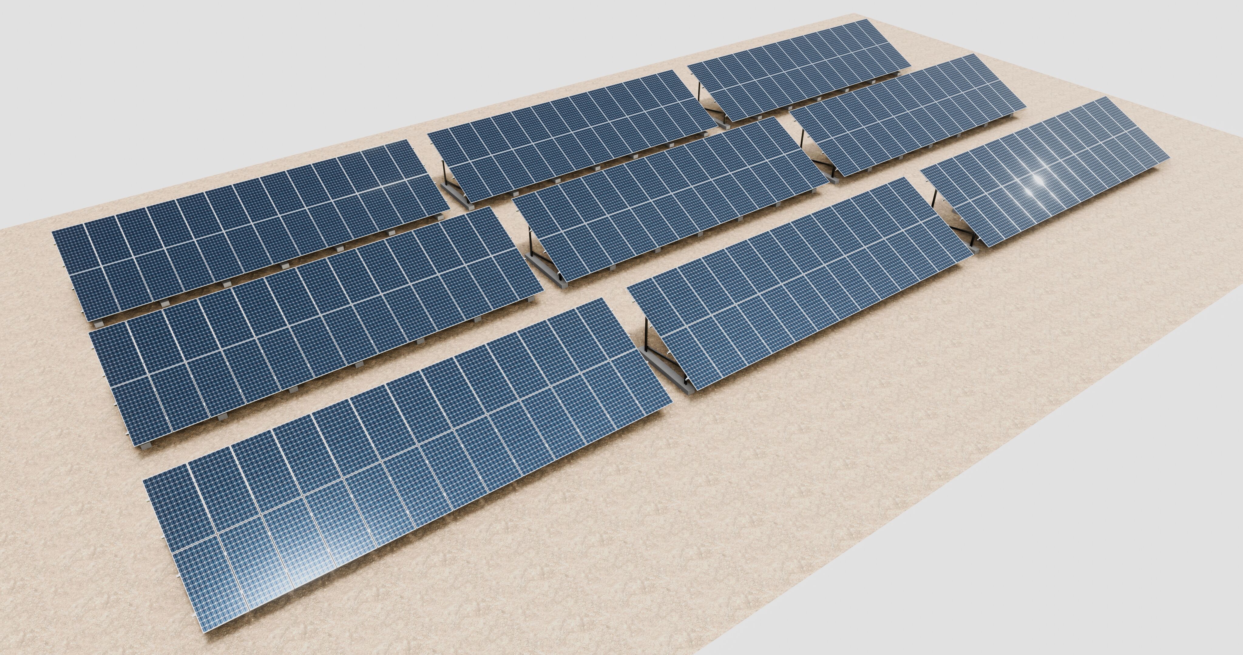 Solar Energy Irrigation Systems-No Bolt 3D model_52