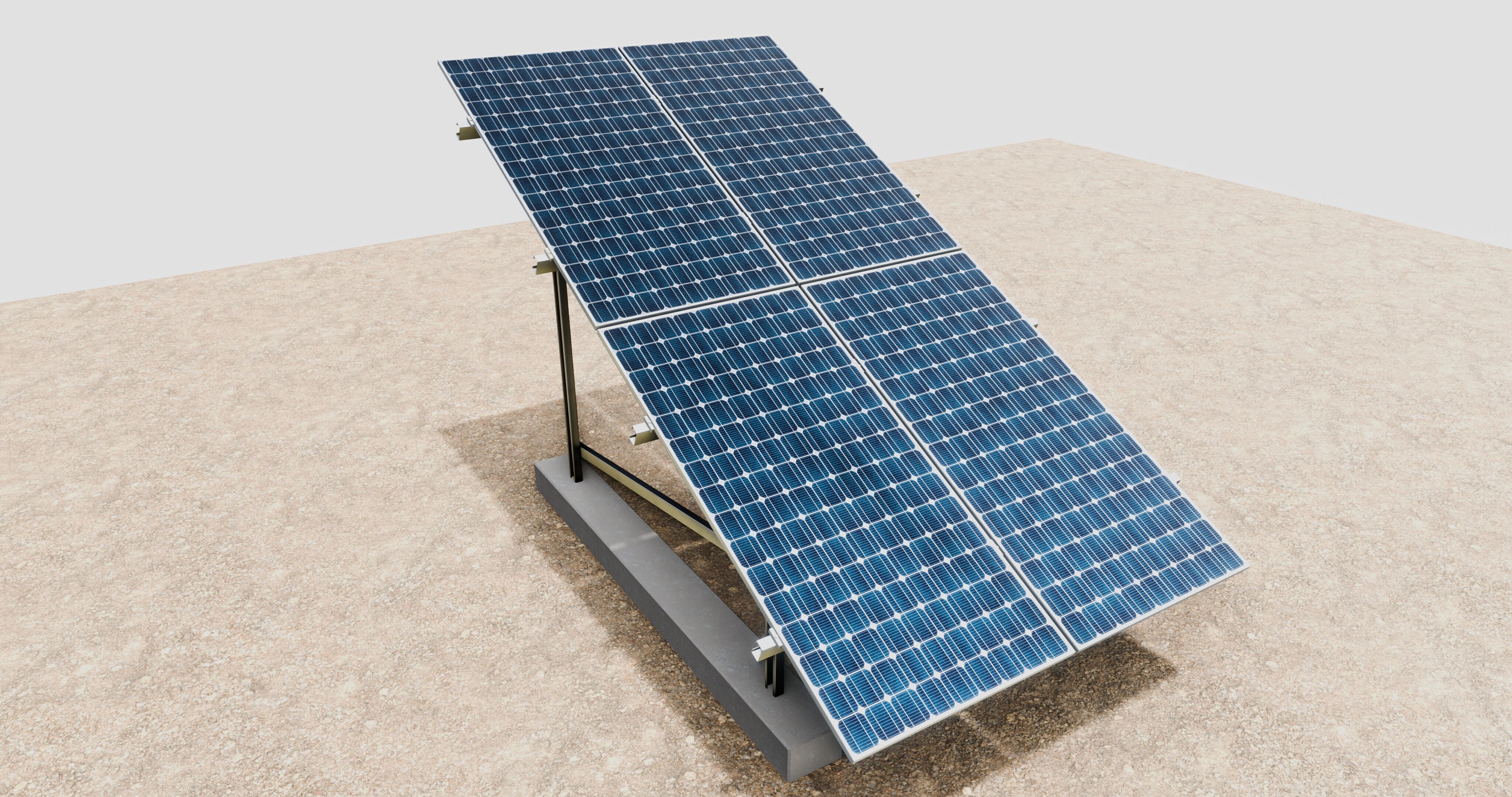 Solar Energy Irrigation Systems-No Bolt 3D model_58
