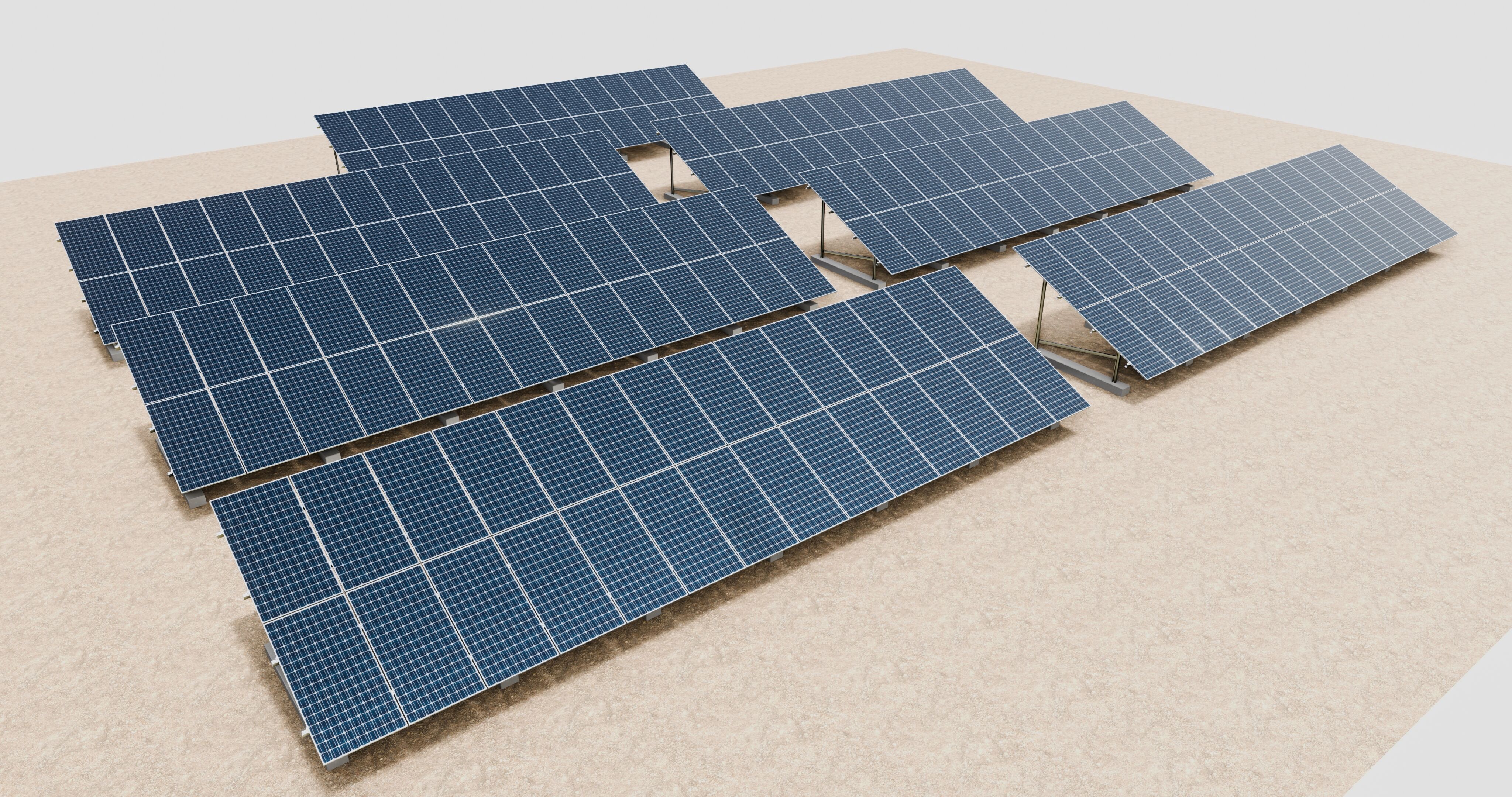Solar Energy Irrigation Systems-No Bolt 3D model_72