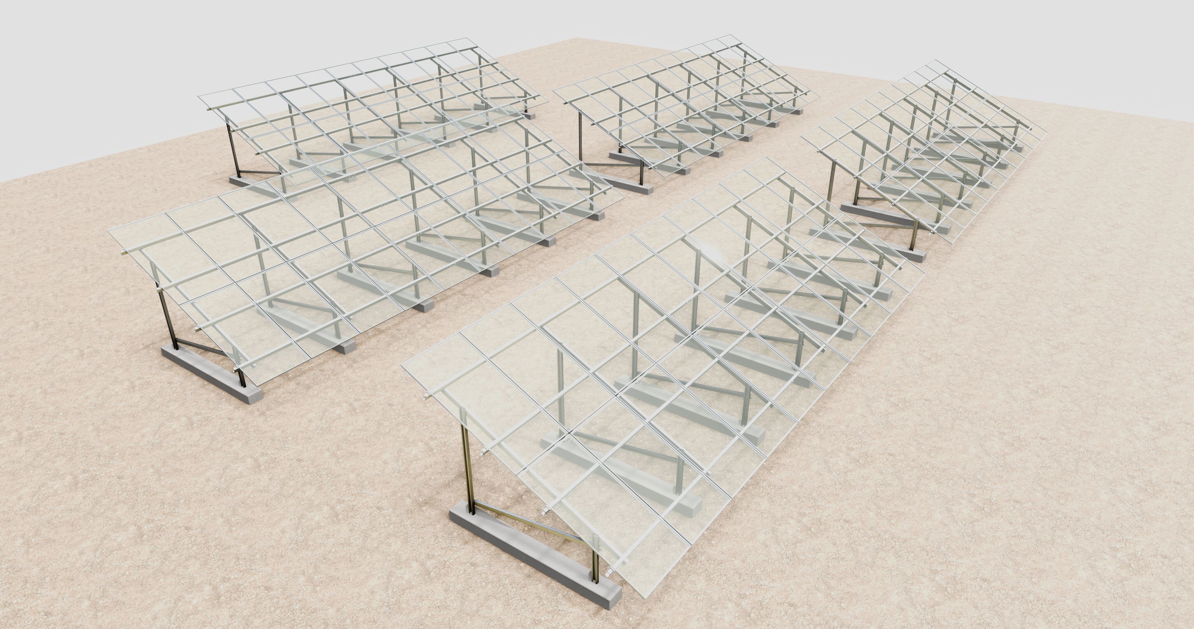 Solar Energy Irrigation Systems-No Bolt 3D model_43