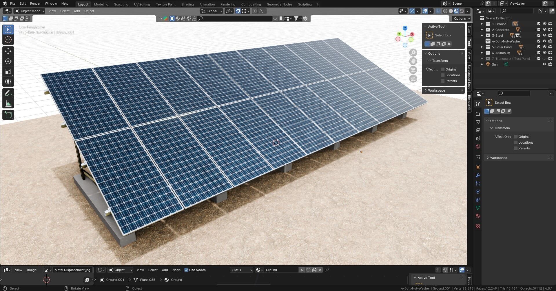 Solar Energy Irrigation Systems-No Bolt 3D model_9