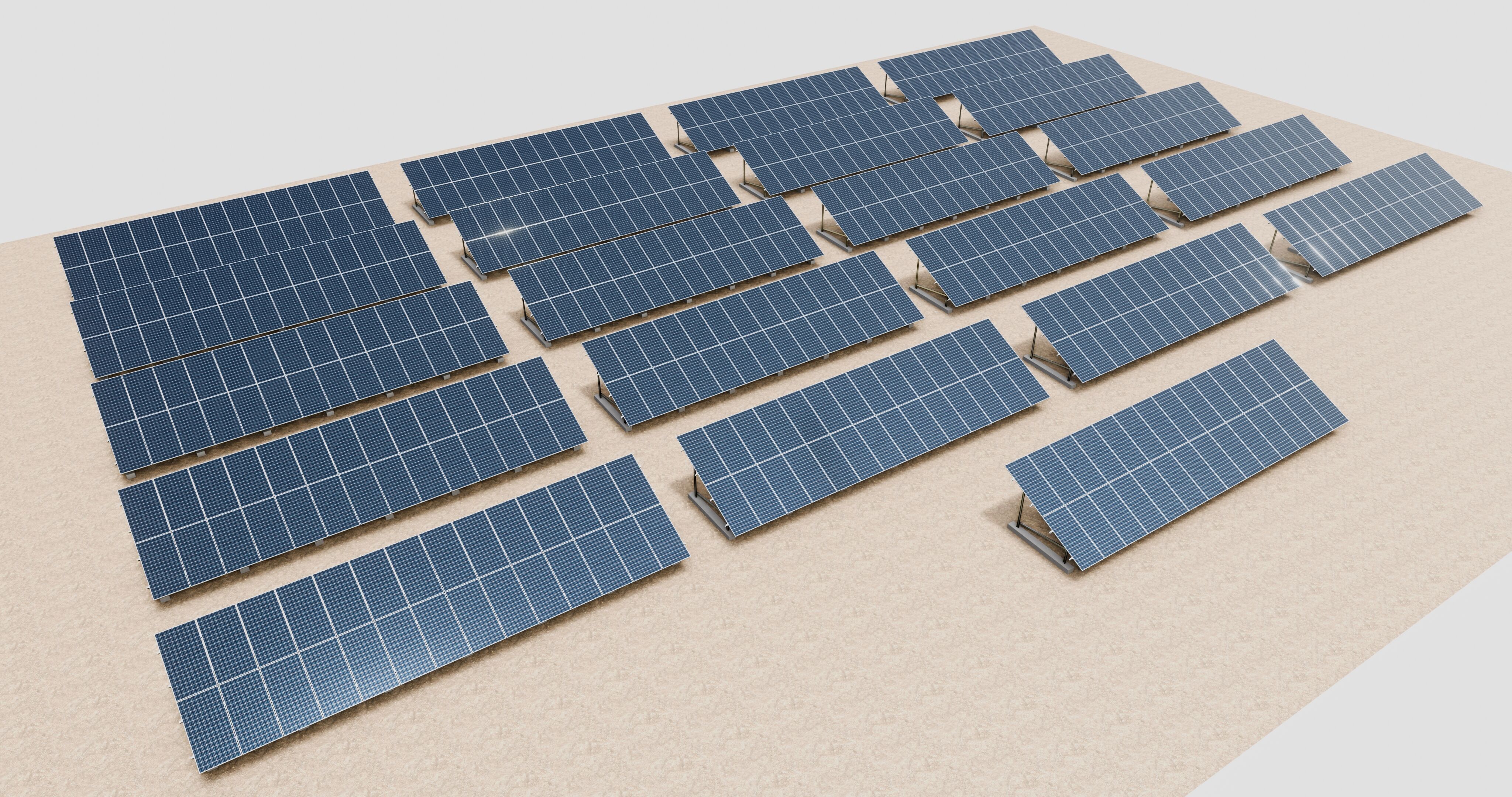 Solar Energy Irrigation Systems-No Bolt 3D model_66