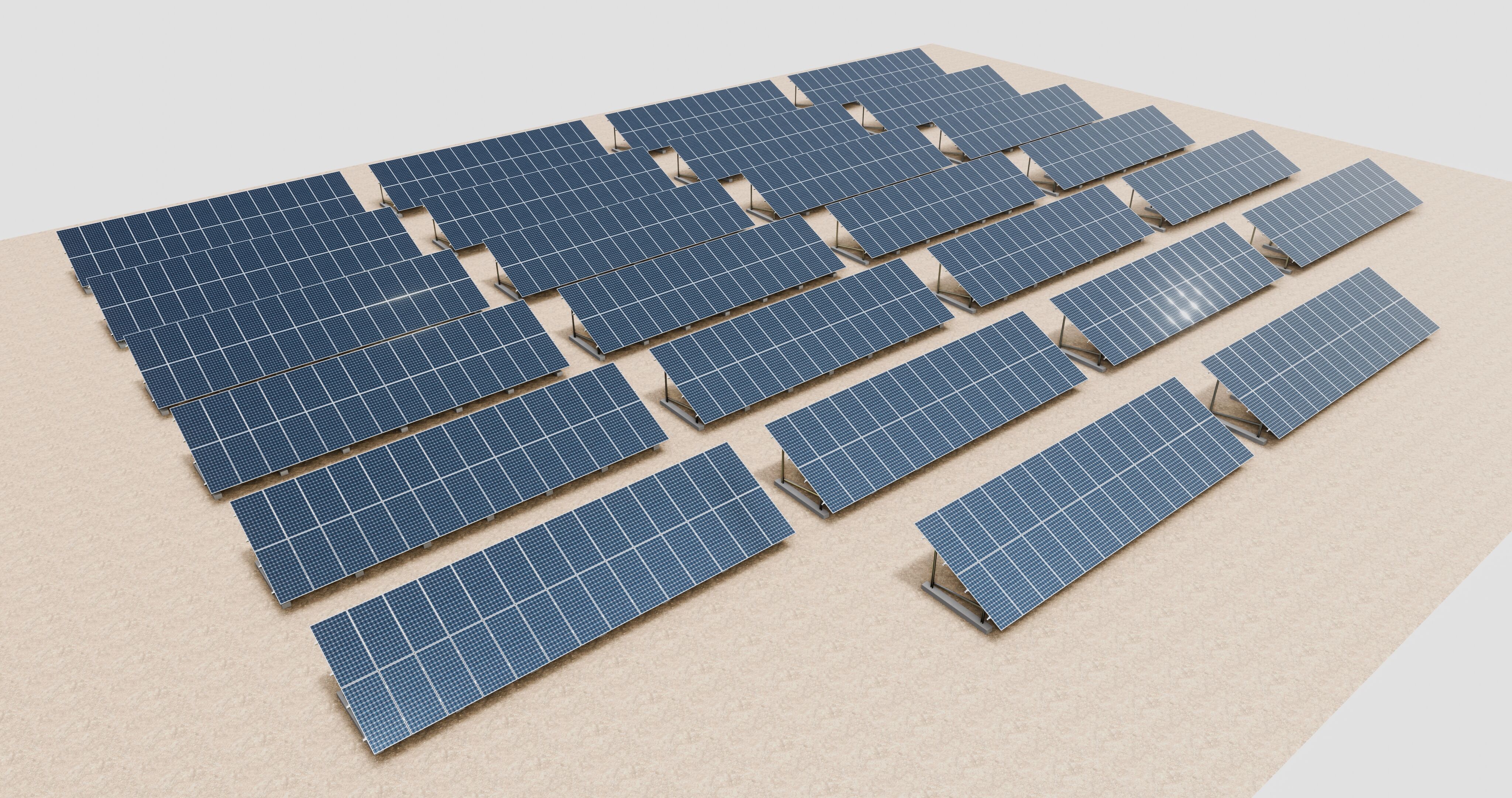 Solar Energy Irrigation Systems-No Bolt 3D model_53