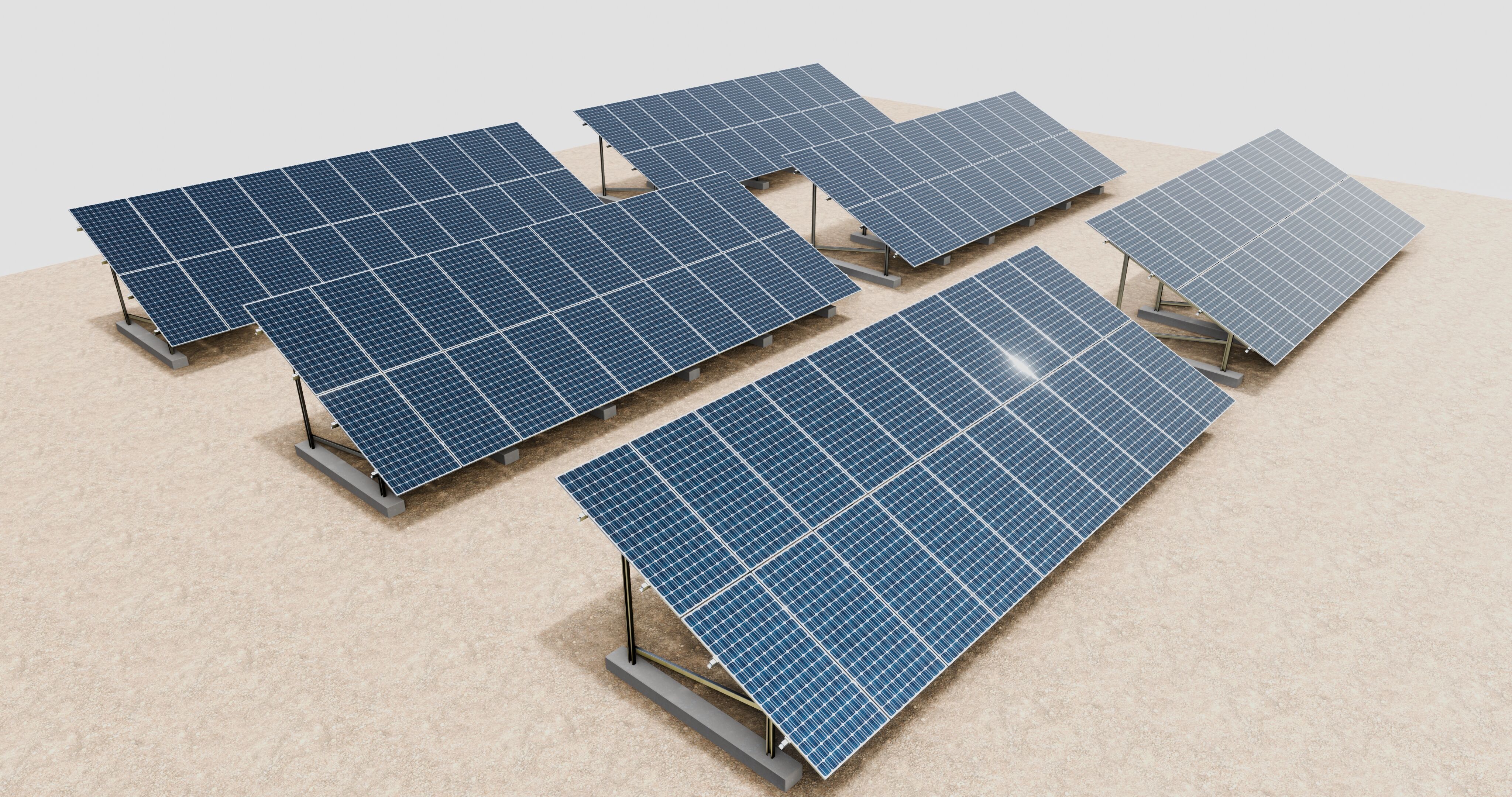 Solar Energy Irrigation Systems-No Bolt 3D model_64