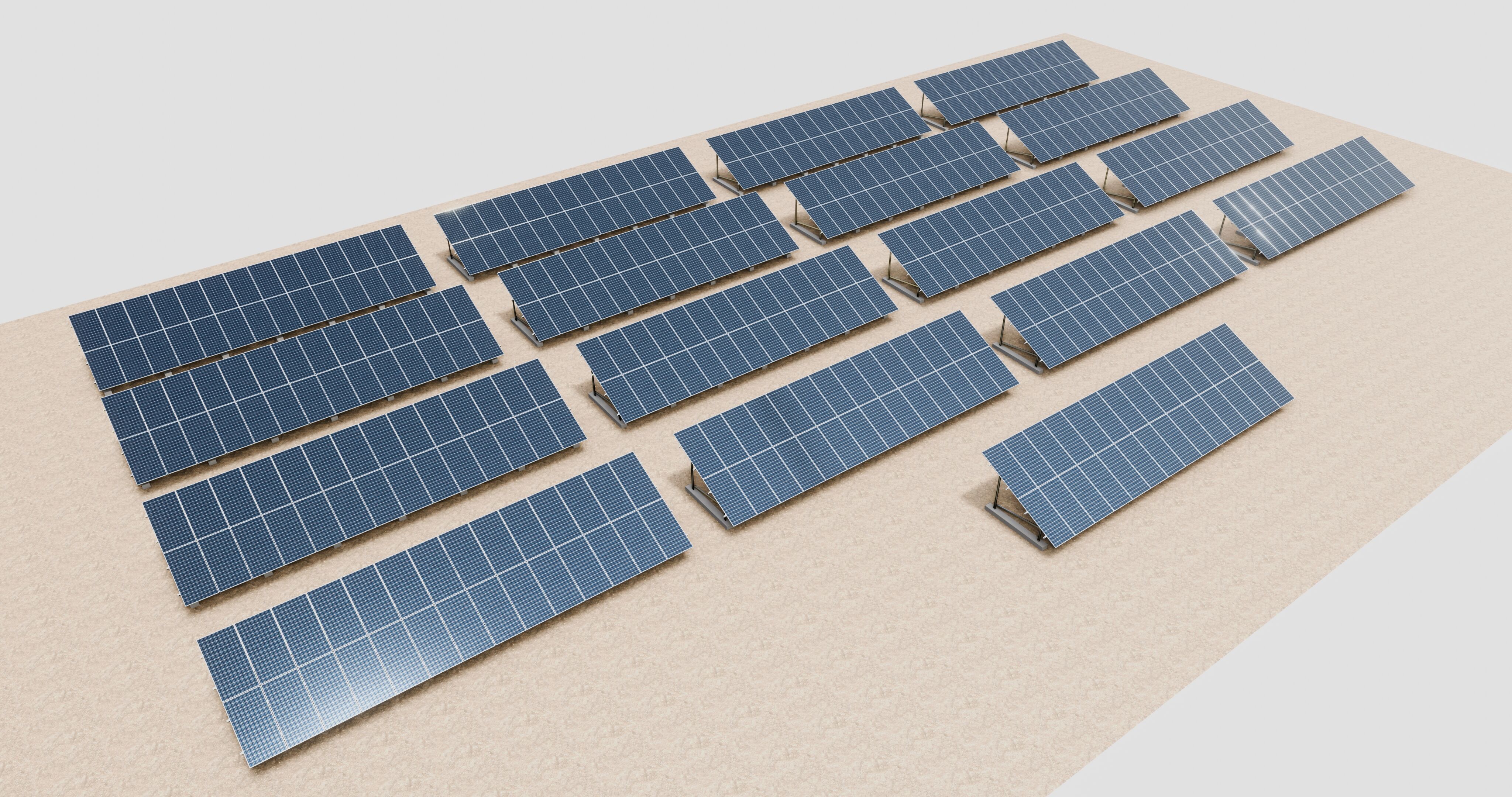 Solar Energy Irrigation Systems-No Bolt 3D model_65