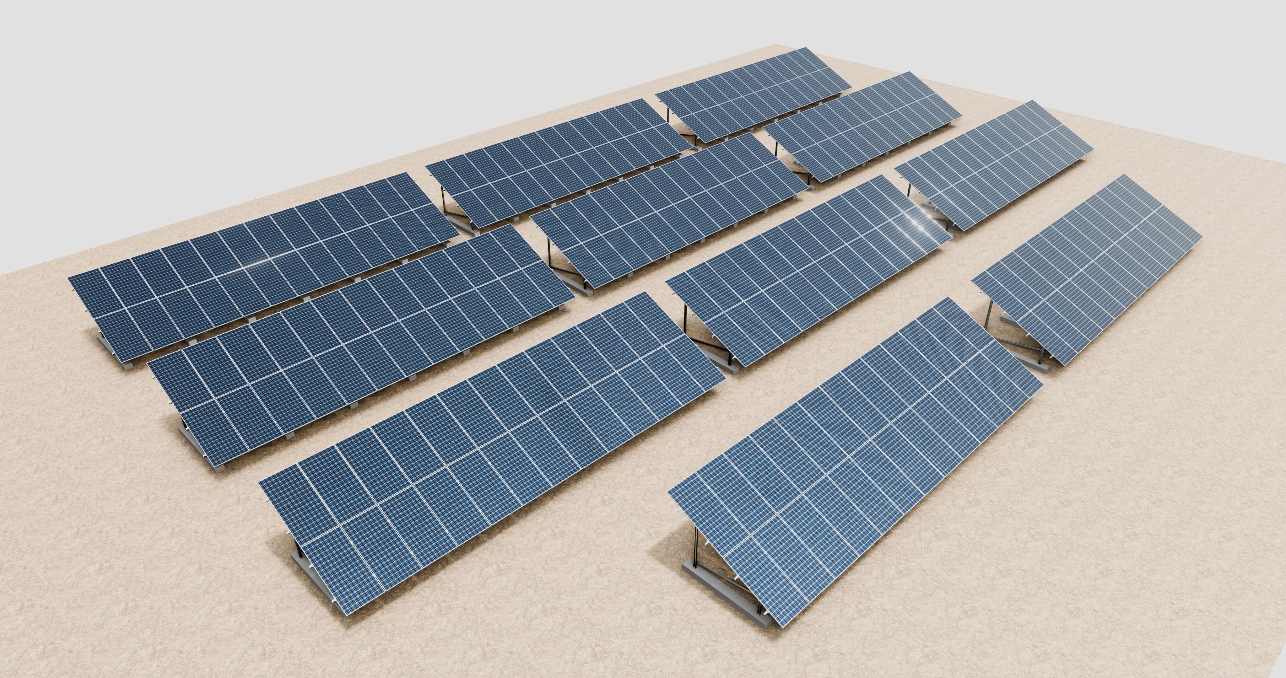 Solar Energy Irrigation Systems-No Bolt 3D model_68