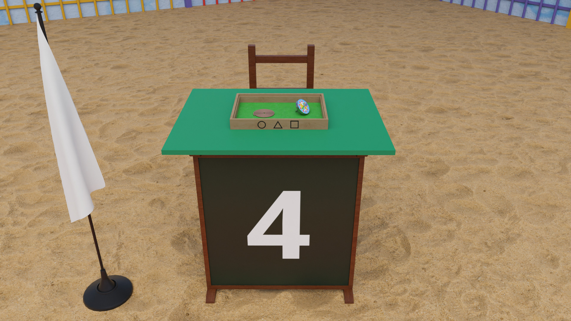 Squid Game Pentathlon Map 3D model_13