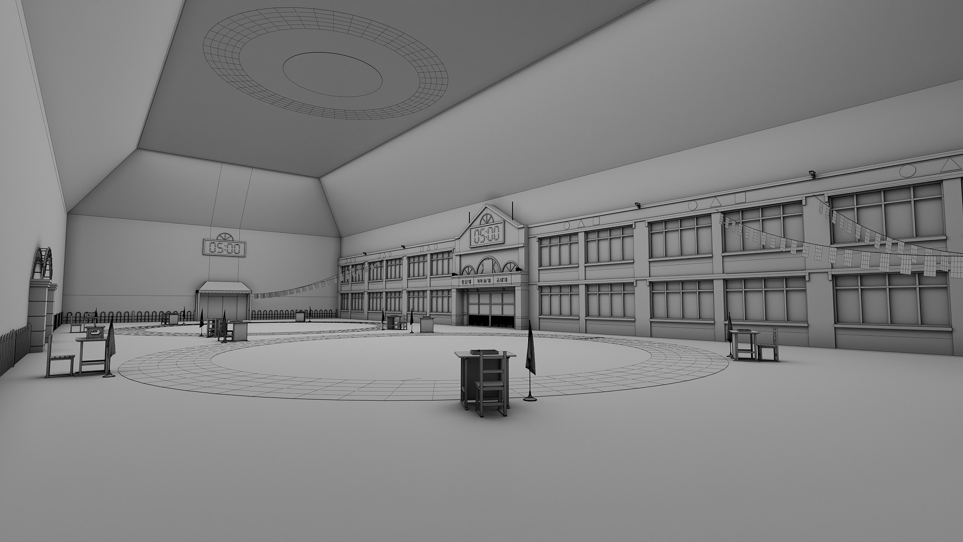 Squid Game Pentathlon Map 3D model_15