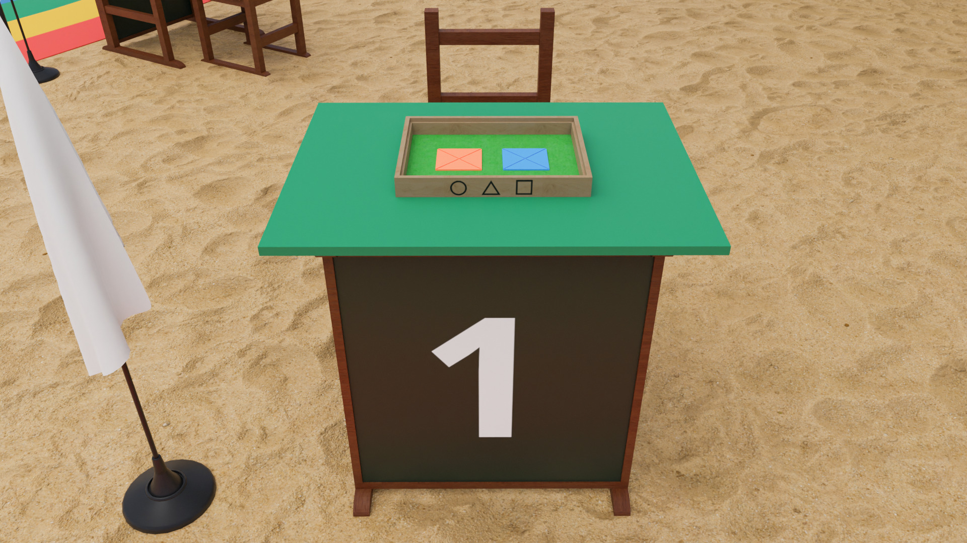 Squid Game Pentathlon Map 3D model_10