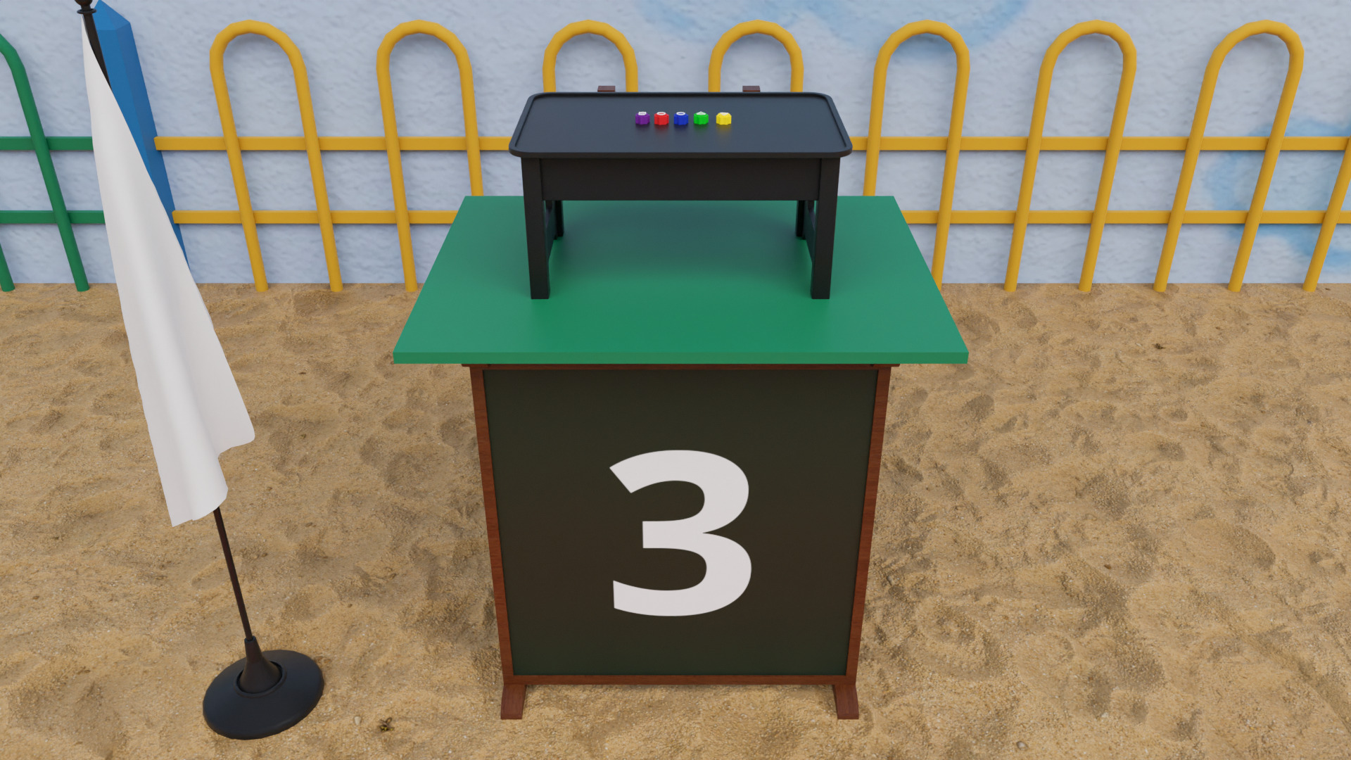 Squid Game Pentathlon Map 3D model_12