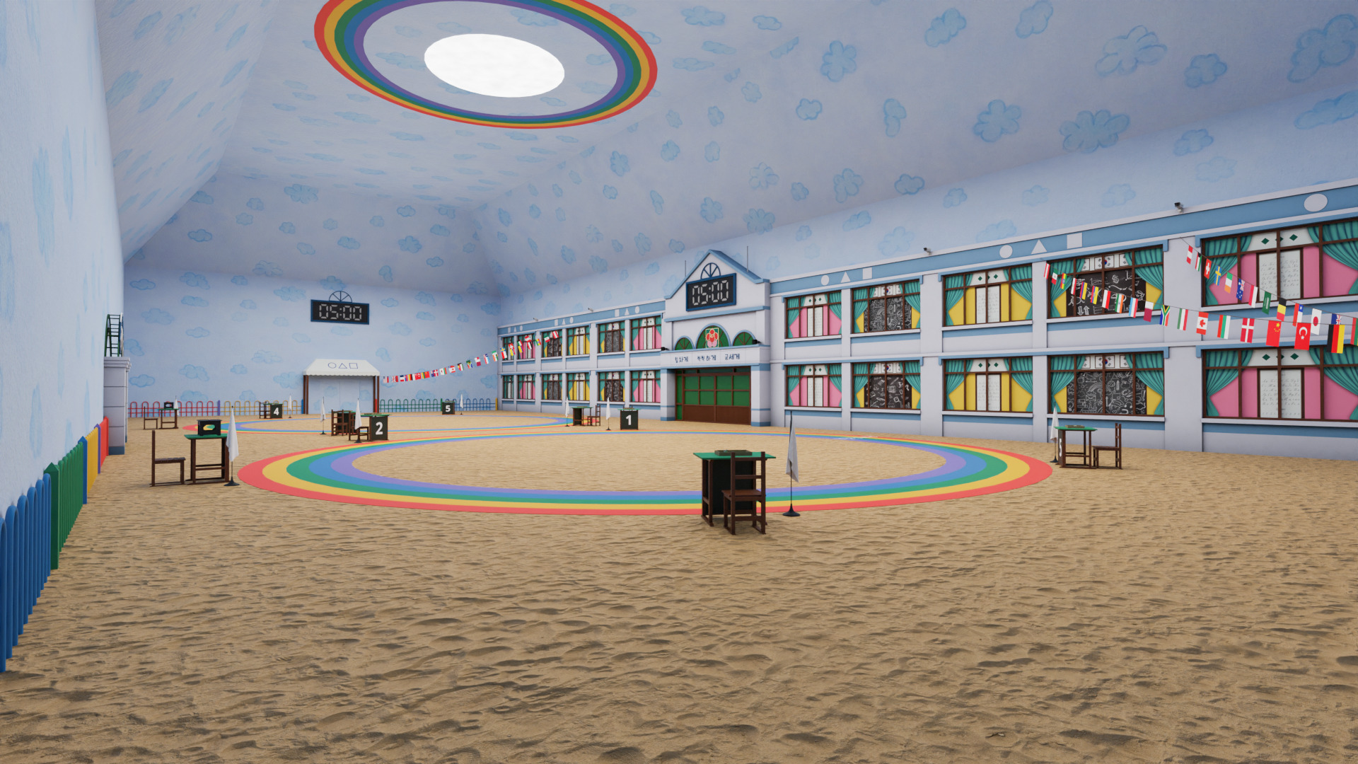 Squid Game Pentathlon Map 3D model_4