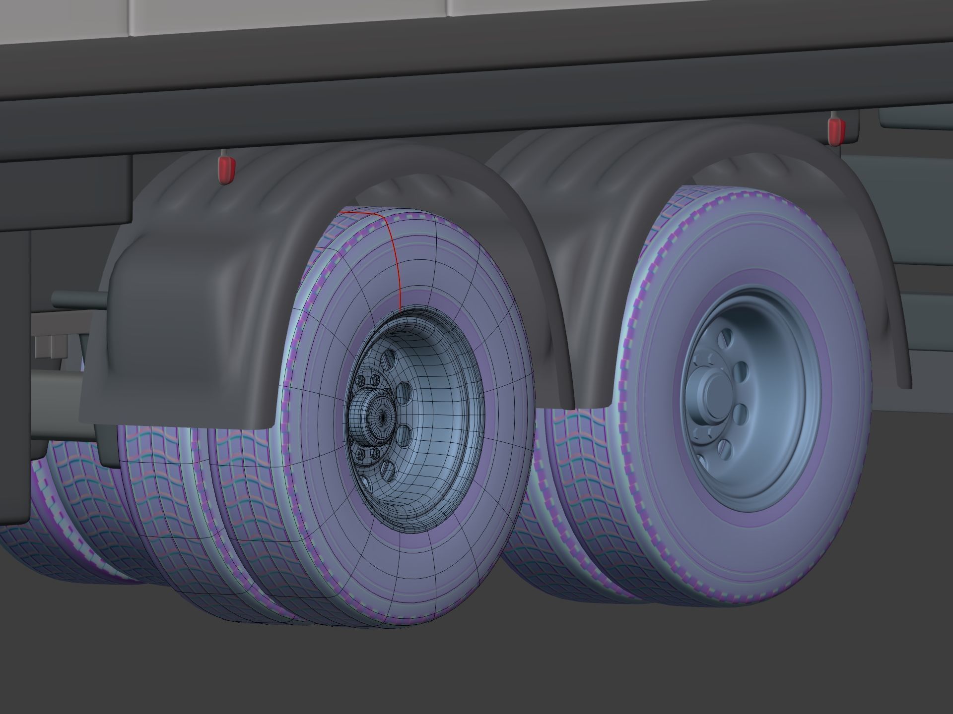 Generic Refrigerator Truck -- Small Container Truck -- Box Truck 3D model_17