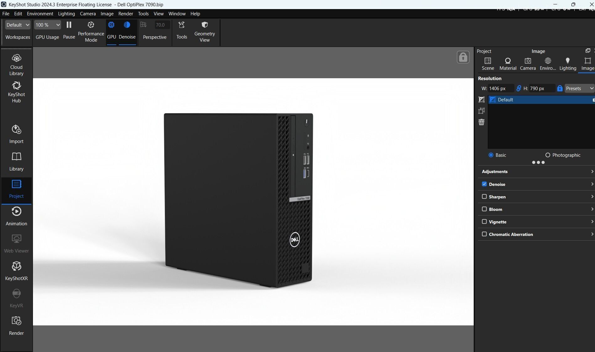 Dell OptiPlex 7090 Low-poly 3D model_21