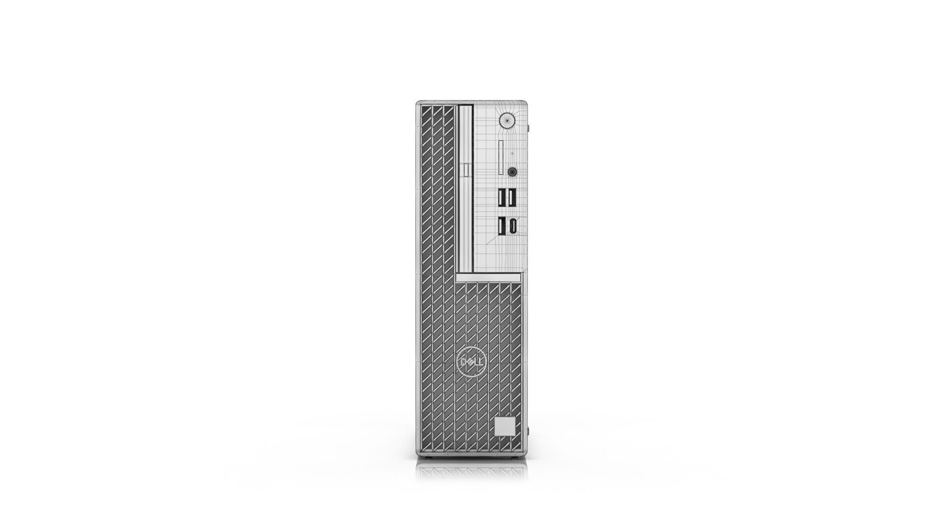 Dell OptiPlex 7090 Low-poly 3D model_14