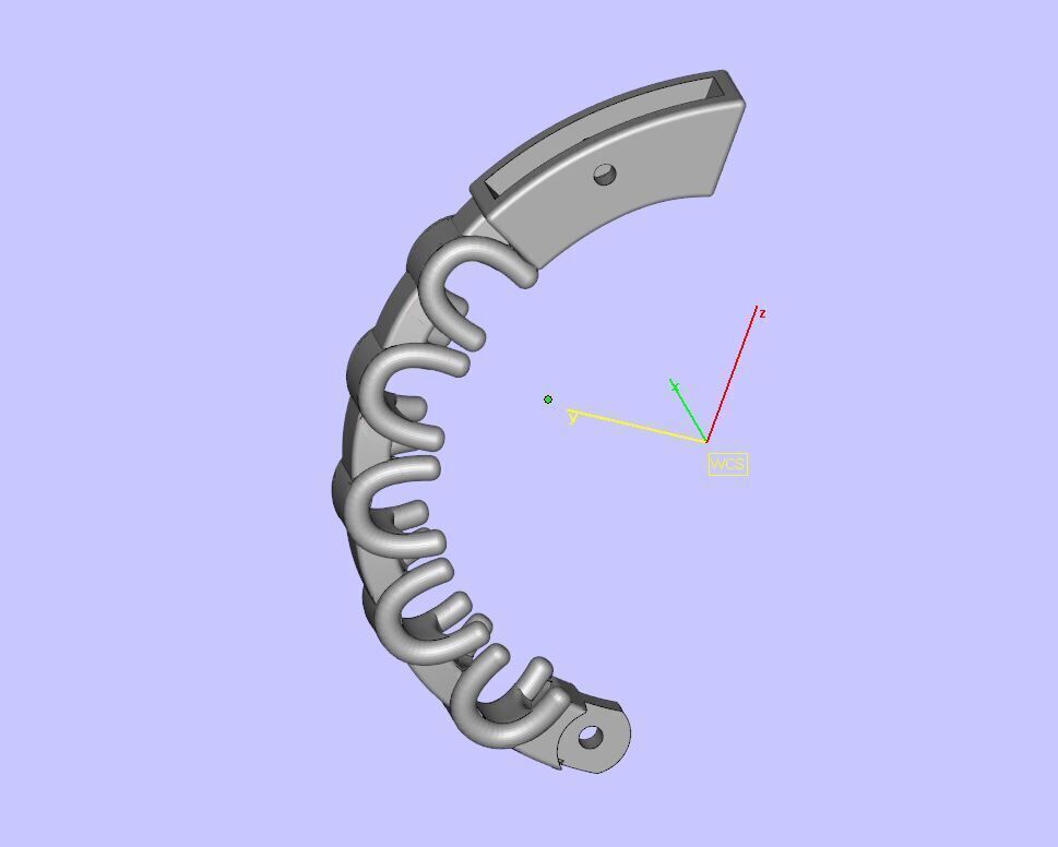 Earrings With a lock and Diamonds  3D print model_13