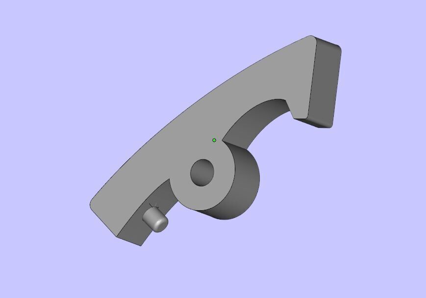 Earrings With a lock and Diamonds  3D print model_14