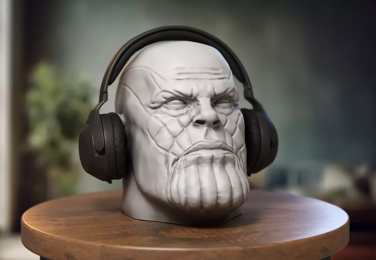 Thanos Headphone Stand Thanos Headset holder 3D print model