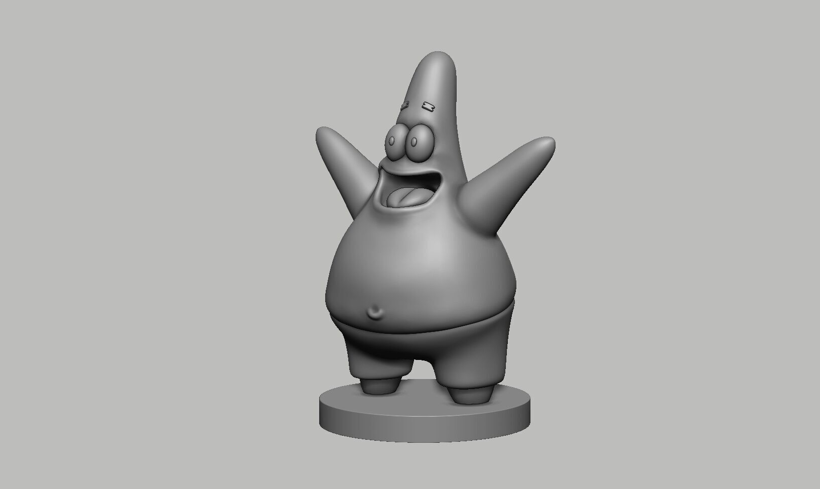 Patrick spongebob headphone Stand 3D print model_10