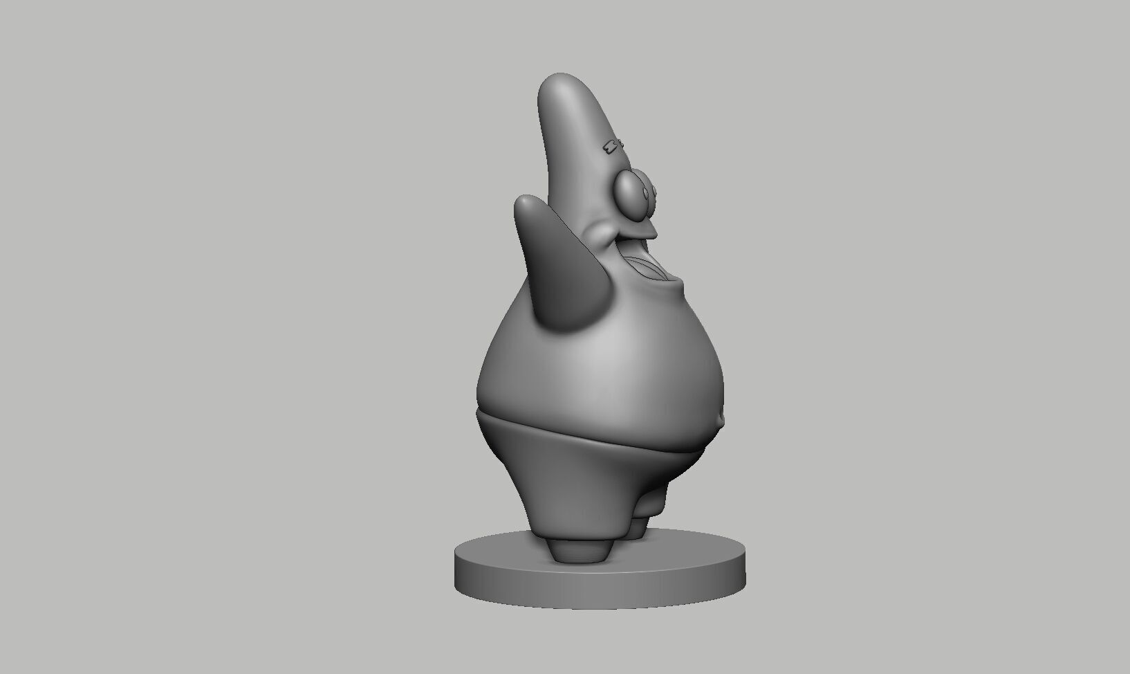 Patrick spongebob headphone Stand 3D print model_8