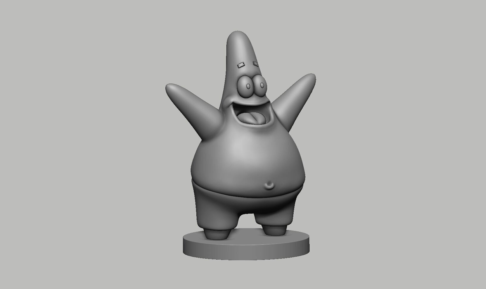 Patrick spongebob headphone Stand 3D print model_6
