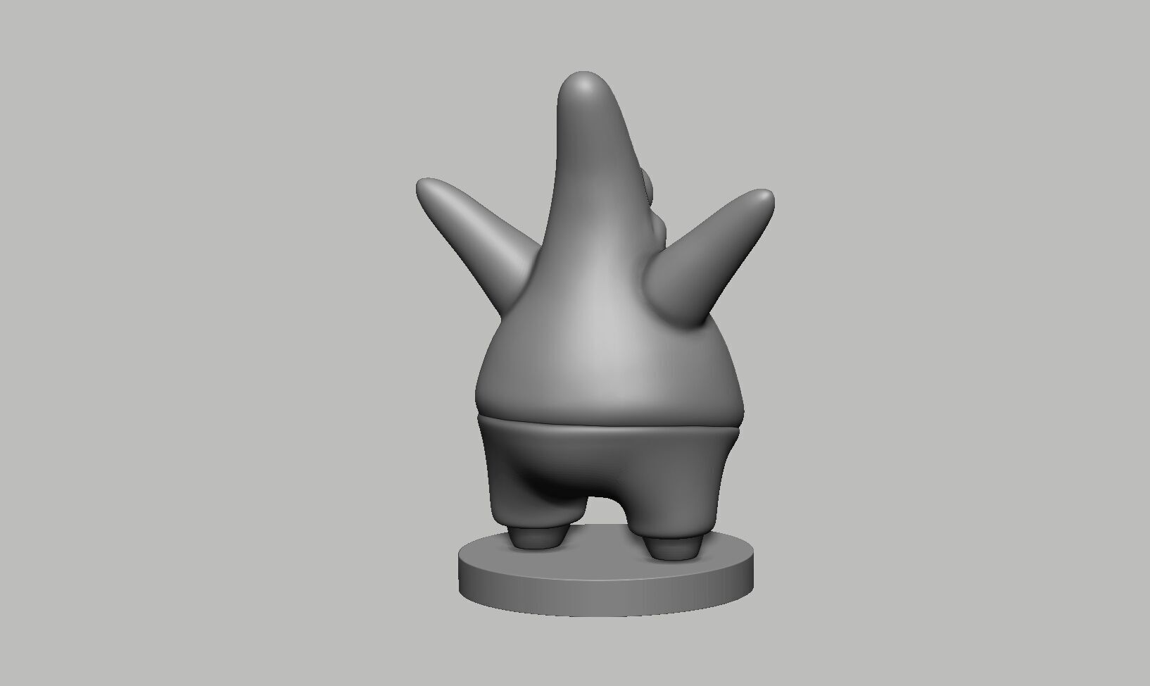 Patrick spongebob headphone Stand 3D print model_9